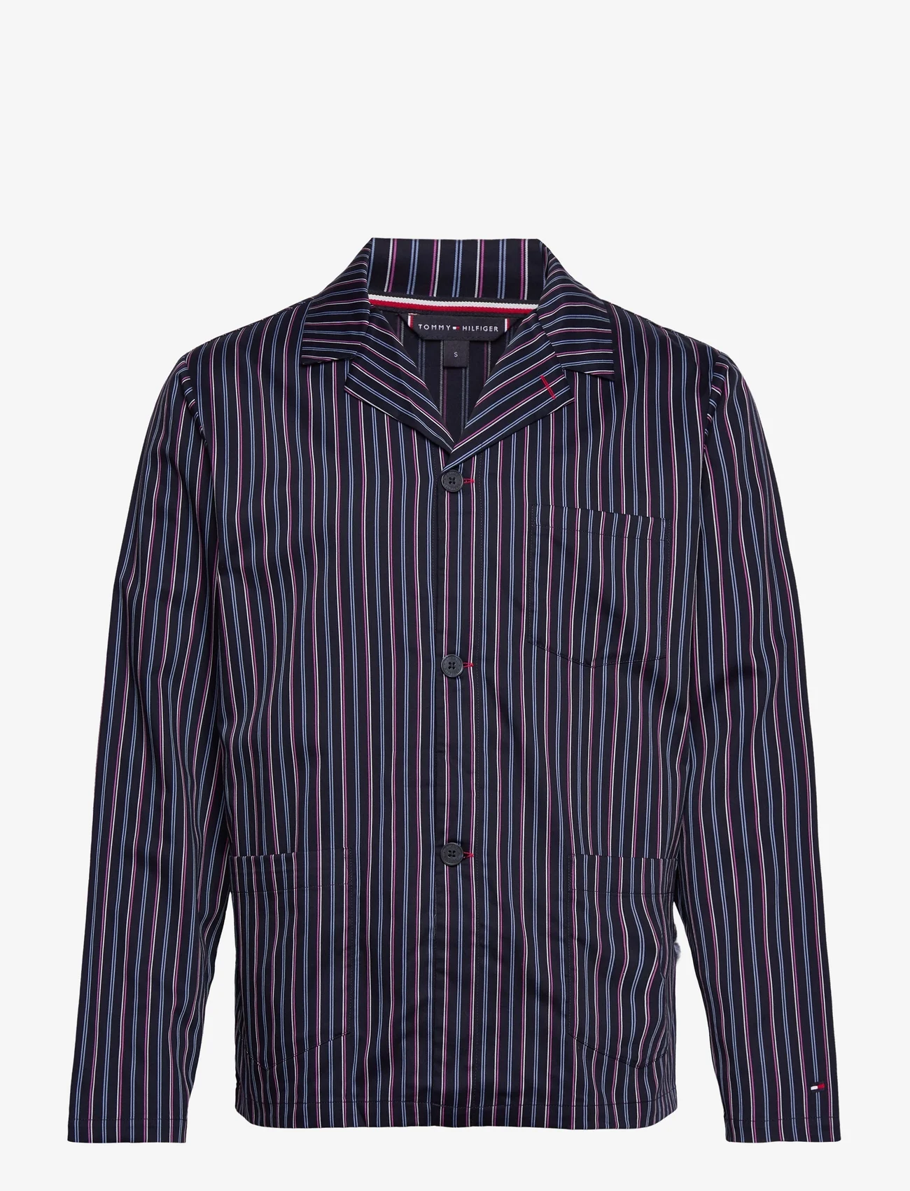 Tommy Hilfiger - LS PJ SHIRT - pižamų marškinėliai - dress stripe vertical - 0