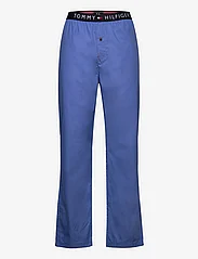 Tommy Hilfiger - LS PANT WOVEN SET - pyjamasets - light grey ht/iris blue - 0