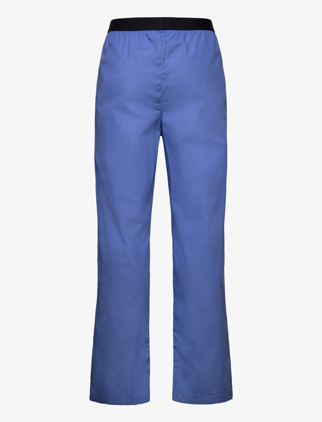 Tommy Hilfiger - LS PANT WOVEN SET - pyjamasetit - light grey ht/iris blue - 1