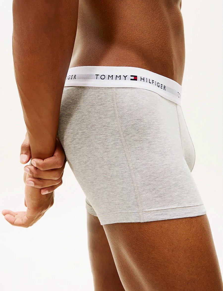 Tommy Hilfiger - 3P TRUNK - multipakk aluspüksid - lgt gry hth/frsh blubry/well water - 4