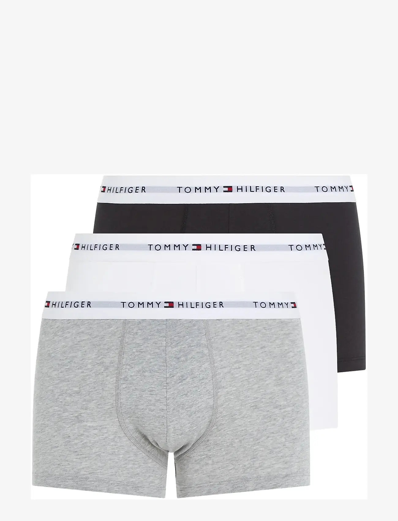 Tommy Hilfiger - 3P TRUNK - majtki w wielopaku - grey heather black white - 1