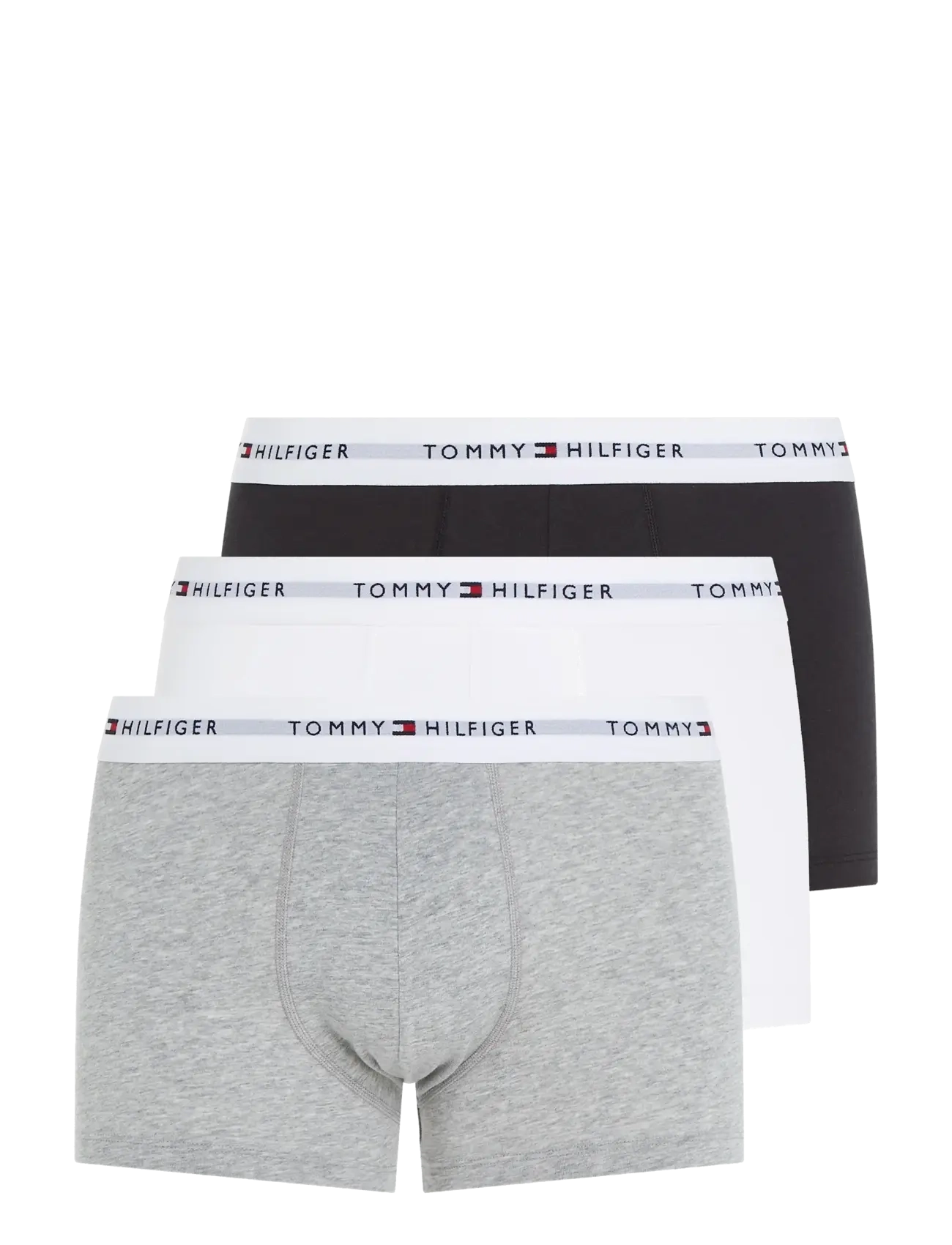 3P TRUNK - GREY HEATHER BLACK WHITE