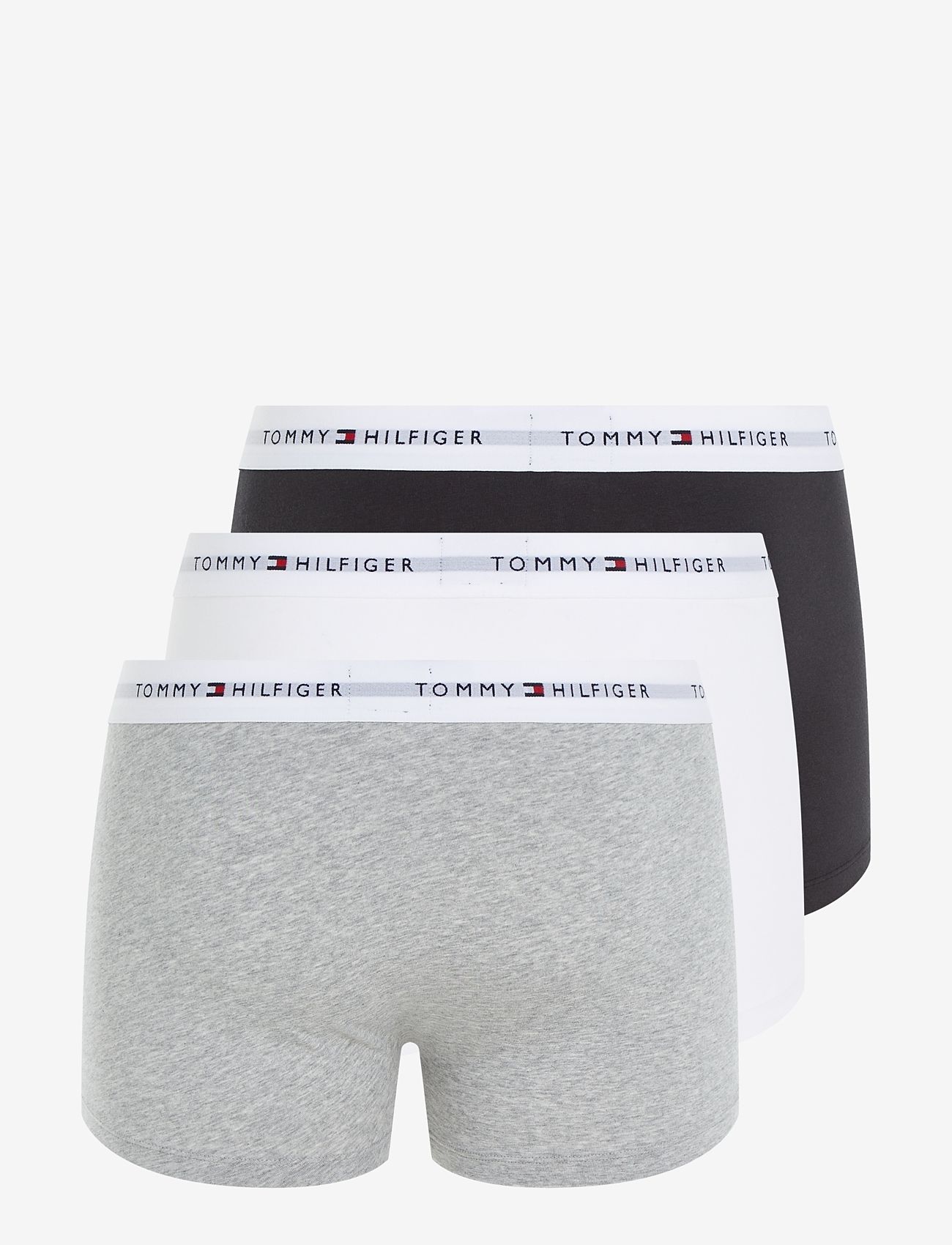 Tommy Hilfiger - 3P TRUNK - majtki w wielopaku - grey heather black white - 2