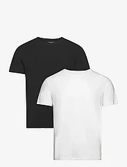 Tommy Hilfiger - 2P S/S TEE - short-sleeved t-shirts - black/white - 0