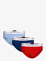 Tommy Hilfiger - 3P BRIEF - lowest prices - fierce red/well water/anchor blue - 0