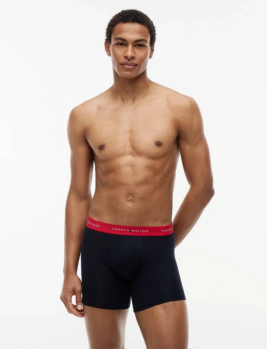 Tommy Hilfiger - 3P BOXER BRIEF WB - unterhosen im multipack - primary red white desert sky - 0