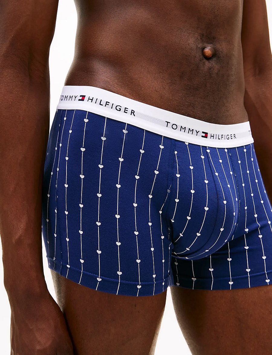 Tommy Hilfiger - 3P TRUNK PRINT - aluspükste mitmikpakk - heart aop/light pink/med red - 2