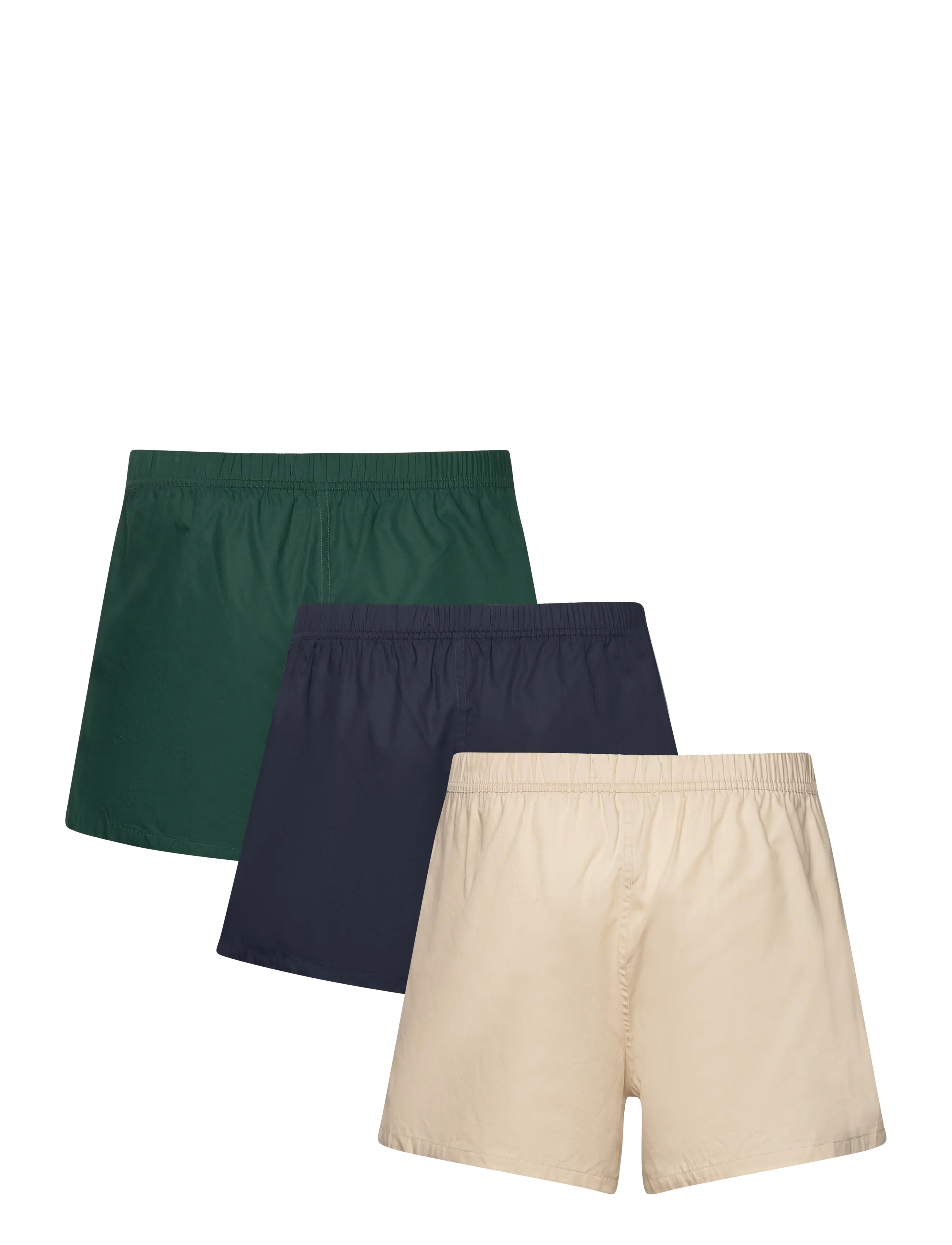 Tommy Hilfiger - 3P WOVEN BOXER - hunter/classic beige/des sky - 1