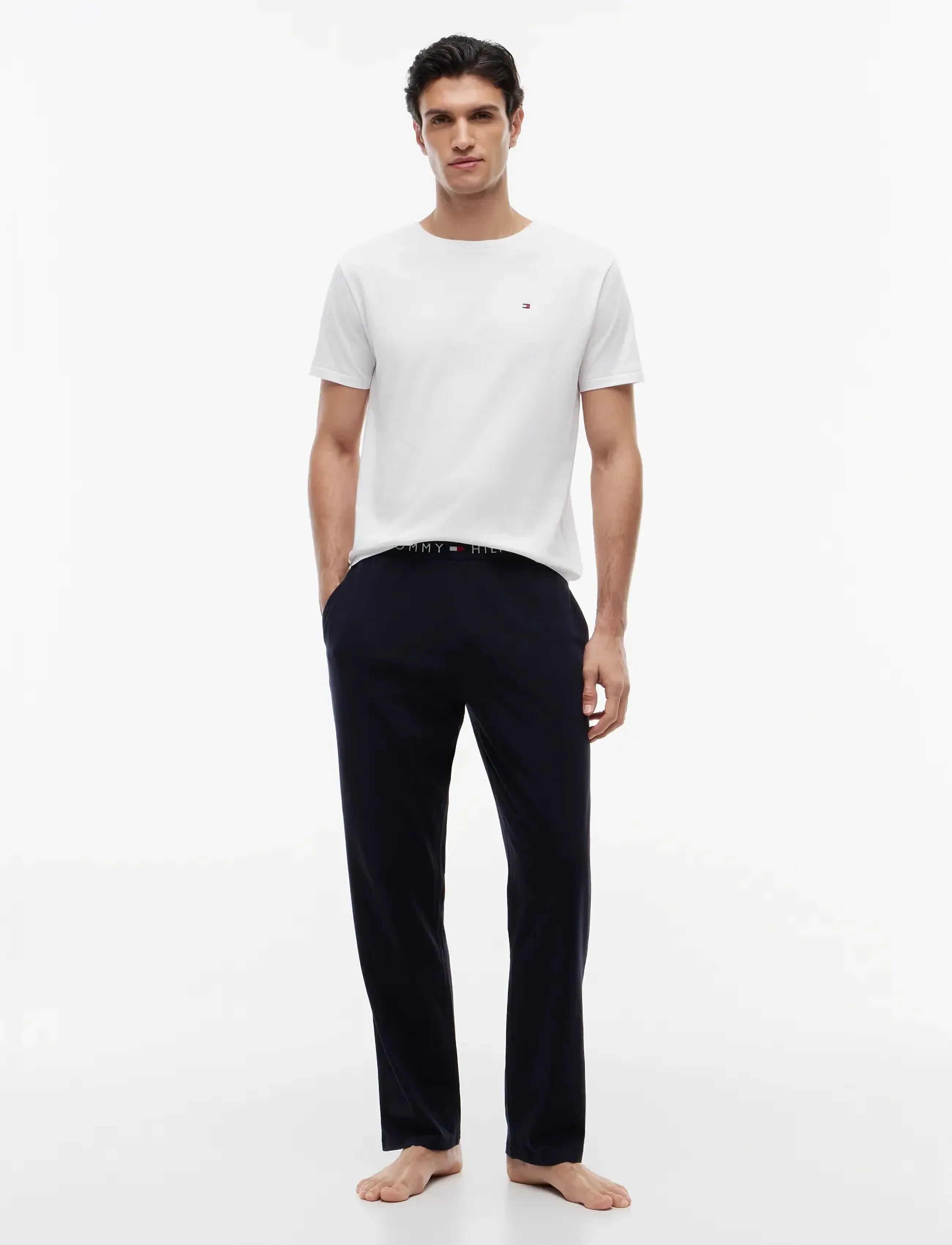 Tommy Hilfiger - JERSEY PANT - natbukser - desert sky - 4