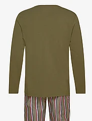 Tommy Hilfiger - LS PANT WOVEN SET PRINT - pyjamas - putting green / bold stripe - 1