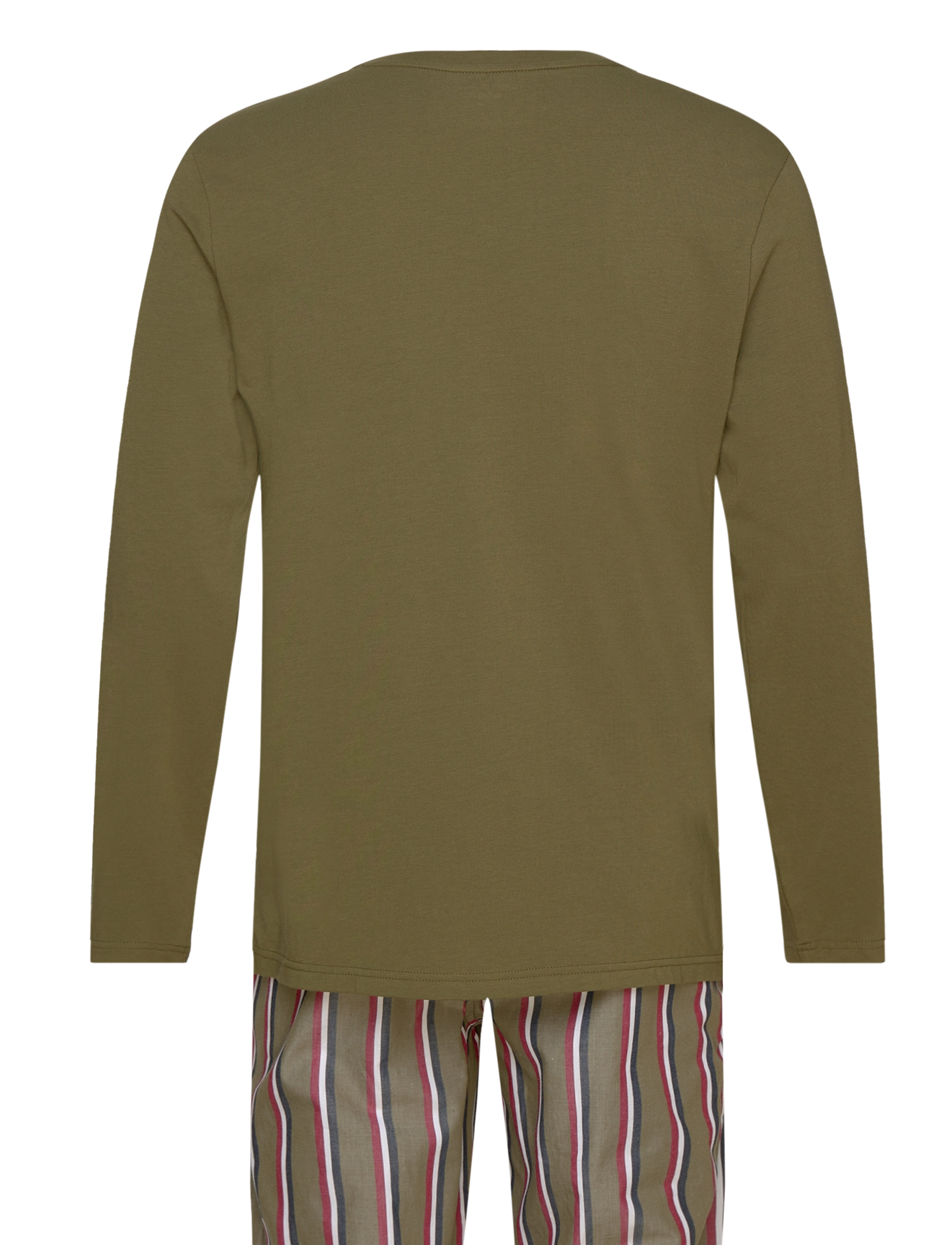 Tommy Hilfiger - LS PANT WOVEN SET PRINT - putting green / bold stripe - 1
