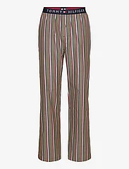 Tommy Hilfiger - LS PANT WOVEN SET PRINT - pyjama sets - putting green / bold stripe - 2
