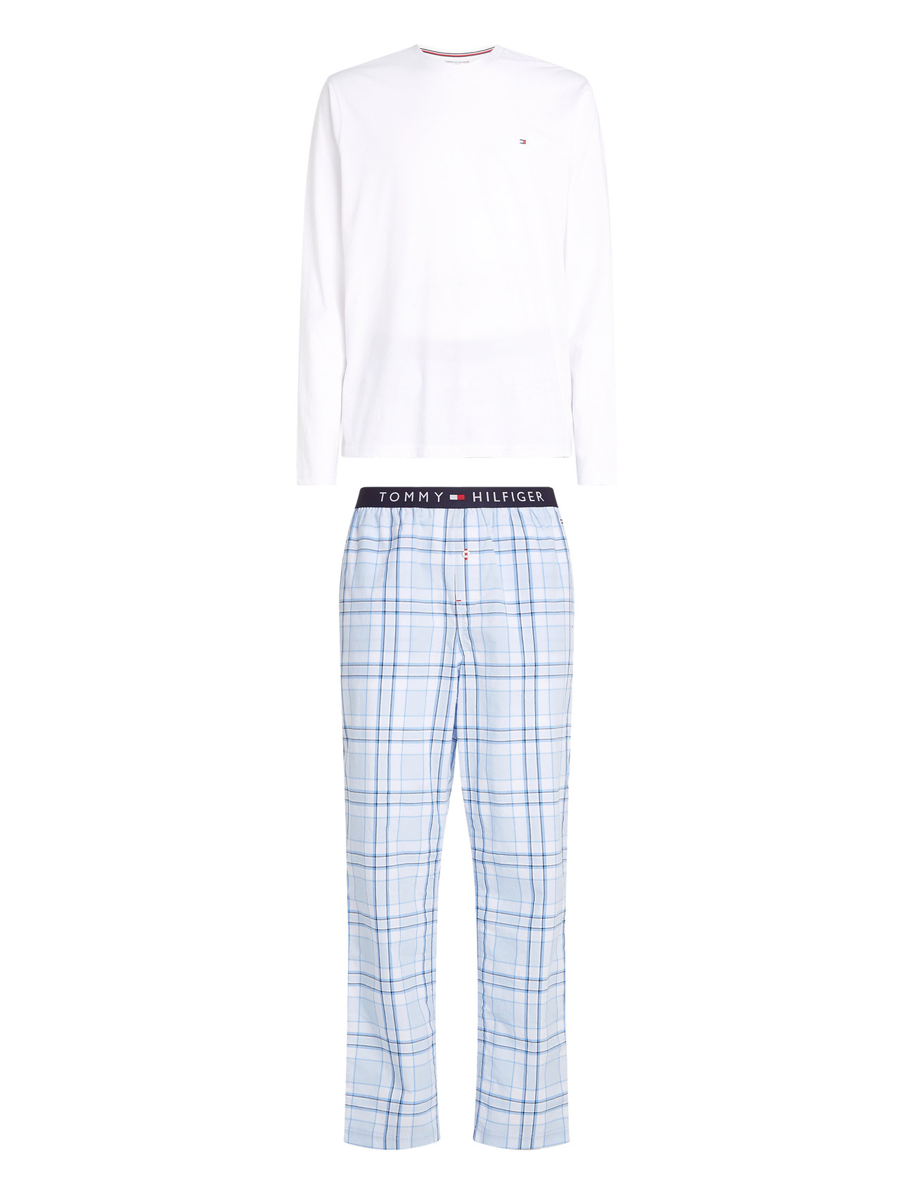 Tommy Hilfiger - LS PANT WOVEN SET PRINT - pidžaamakomplekt - white / summer plaid - 1