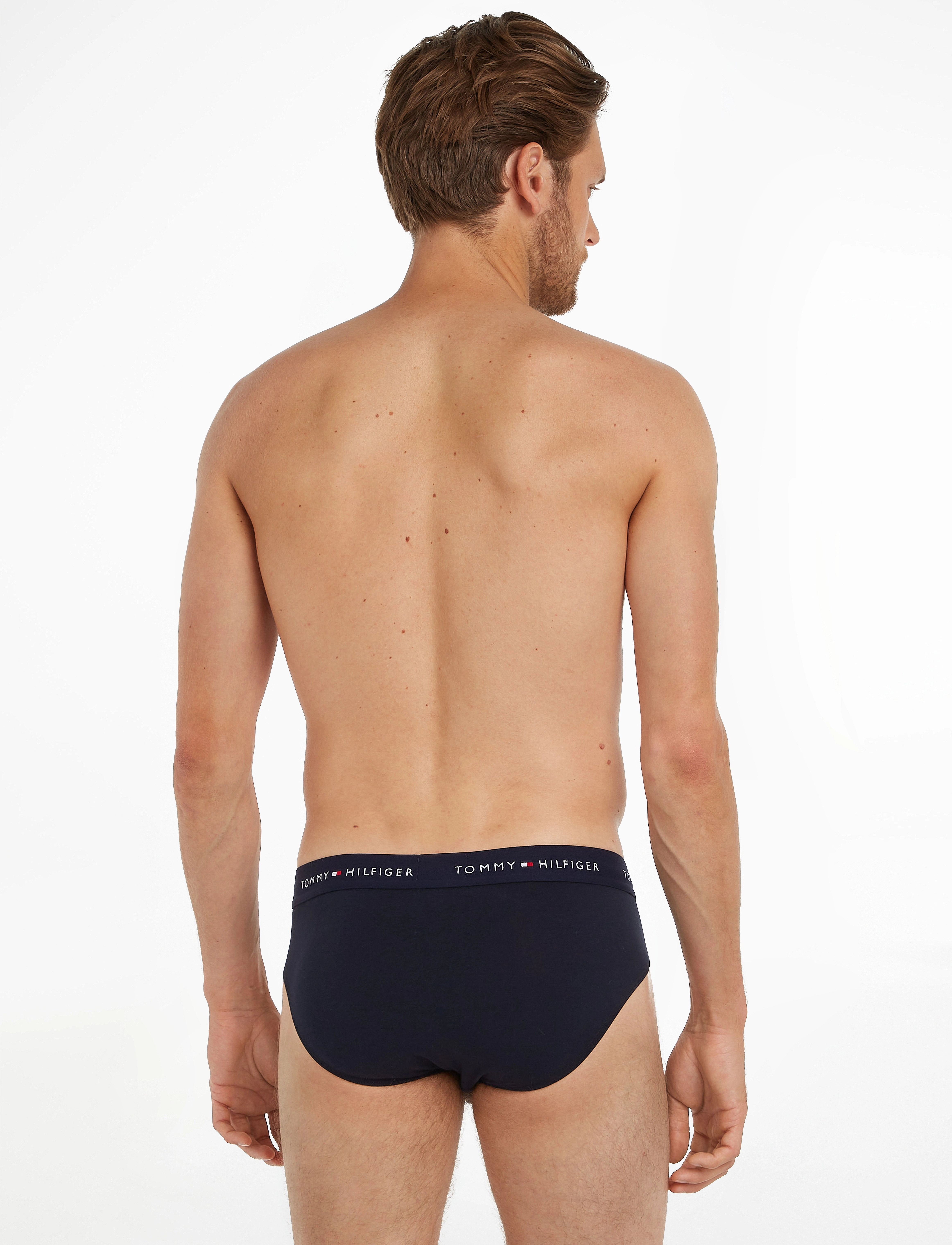 Tommy Hilfiger - 3P BRIEF WB - desert sky/white/primary red - 2