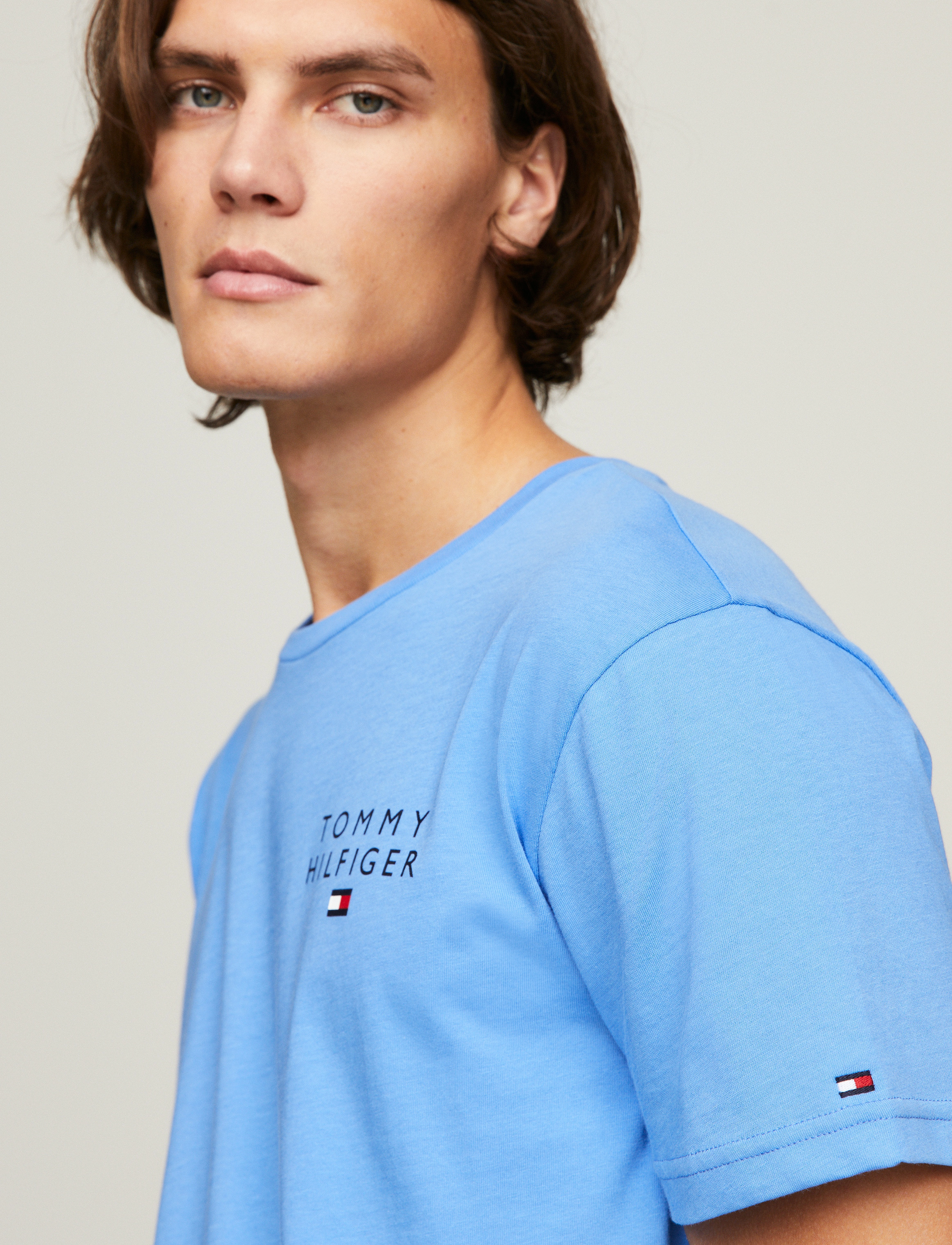 Tommy Hilfiger - CN SS TEE LOGO - laveste priser - blue spell - 4