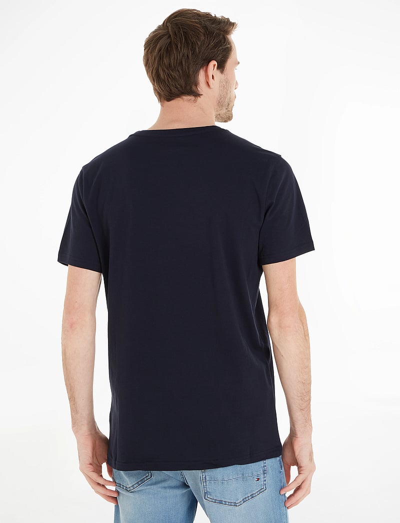 Tommy Hilfiger - CN SS TEE LOGO - kortærmede t-shirts - desert sky - 2