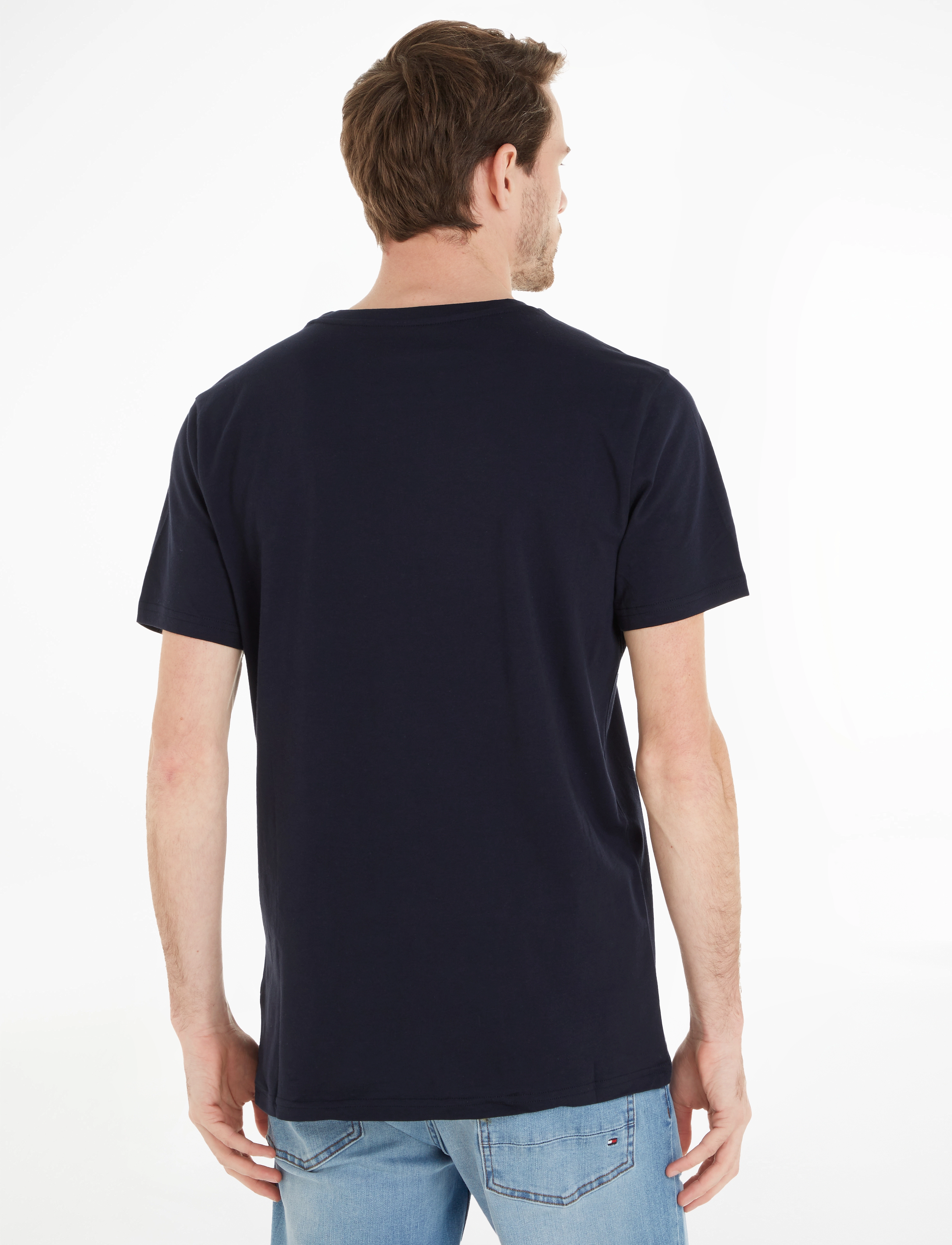 Tommy Hilfiger - CN SS TEE LOGO - najniższe ceny - desert sky - 2
