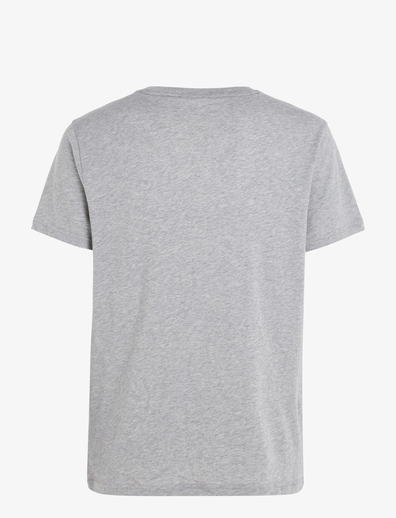 Tommy Hilfiger - CN SS TEE LOGO - kortærmede t-shirts - light grey heather - 1
