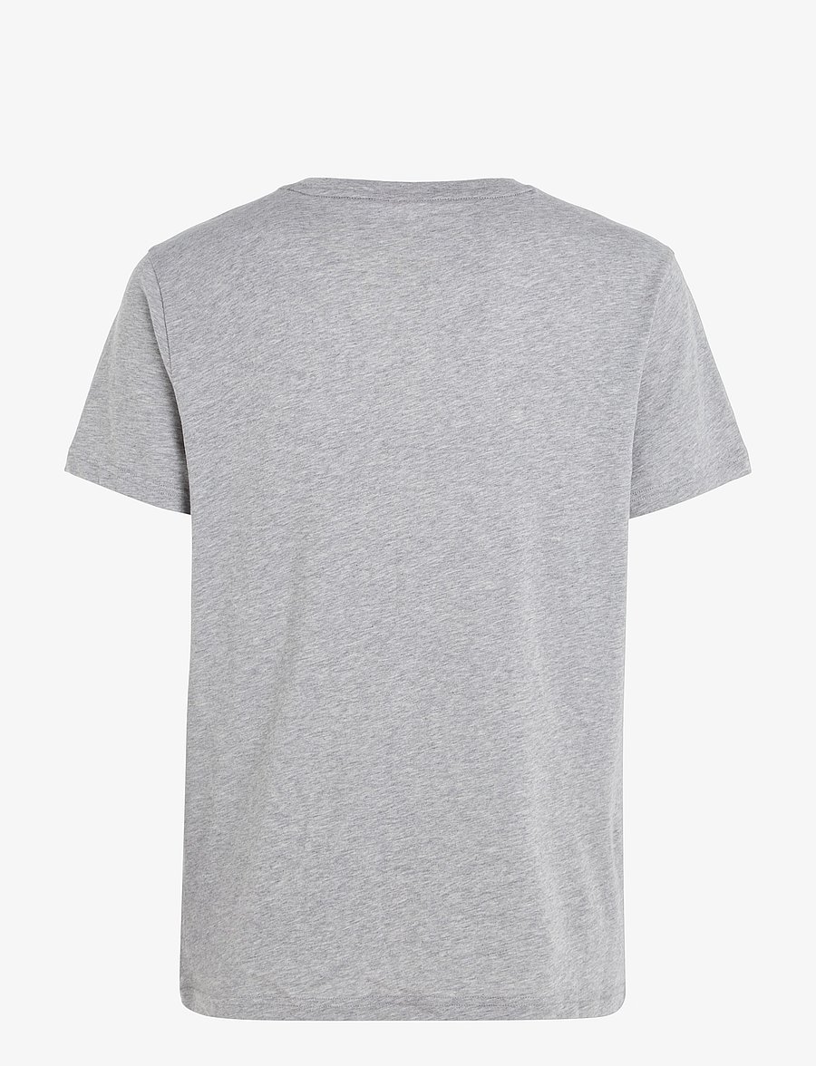 Tommy Hilfiger - CN SS TEE LOGO - kortærmede t-shirts - light grey heather - 1