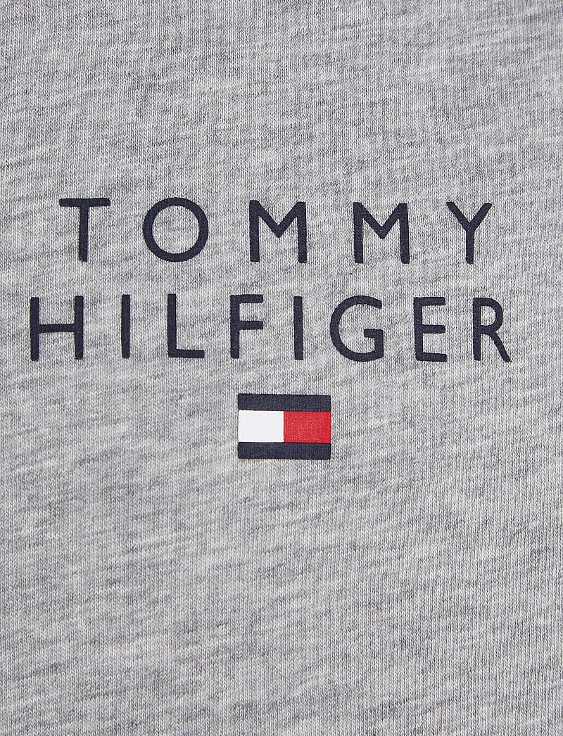 Tommy Hilfiger - CN SS TEE LOGO - kortärmade t-shirts - light grey heather - 4