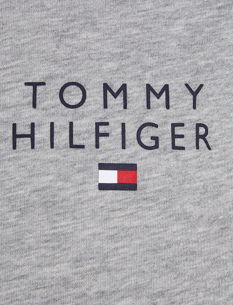 Tommy Hilfiger - CN SS TEE LOGO - kortærmede t-shirts - light grey heather - 4