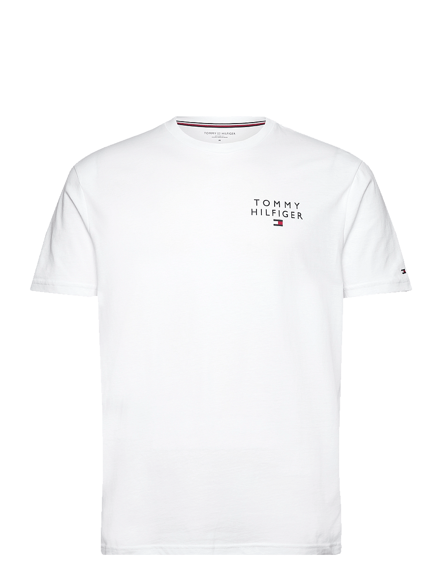 Tommy Hilfiger - CN SS TEE LOGO - kortærmede t-shirts - white - 0