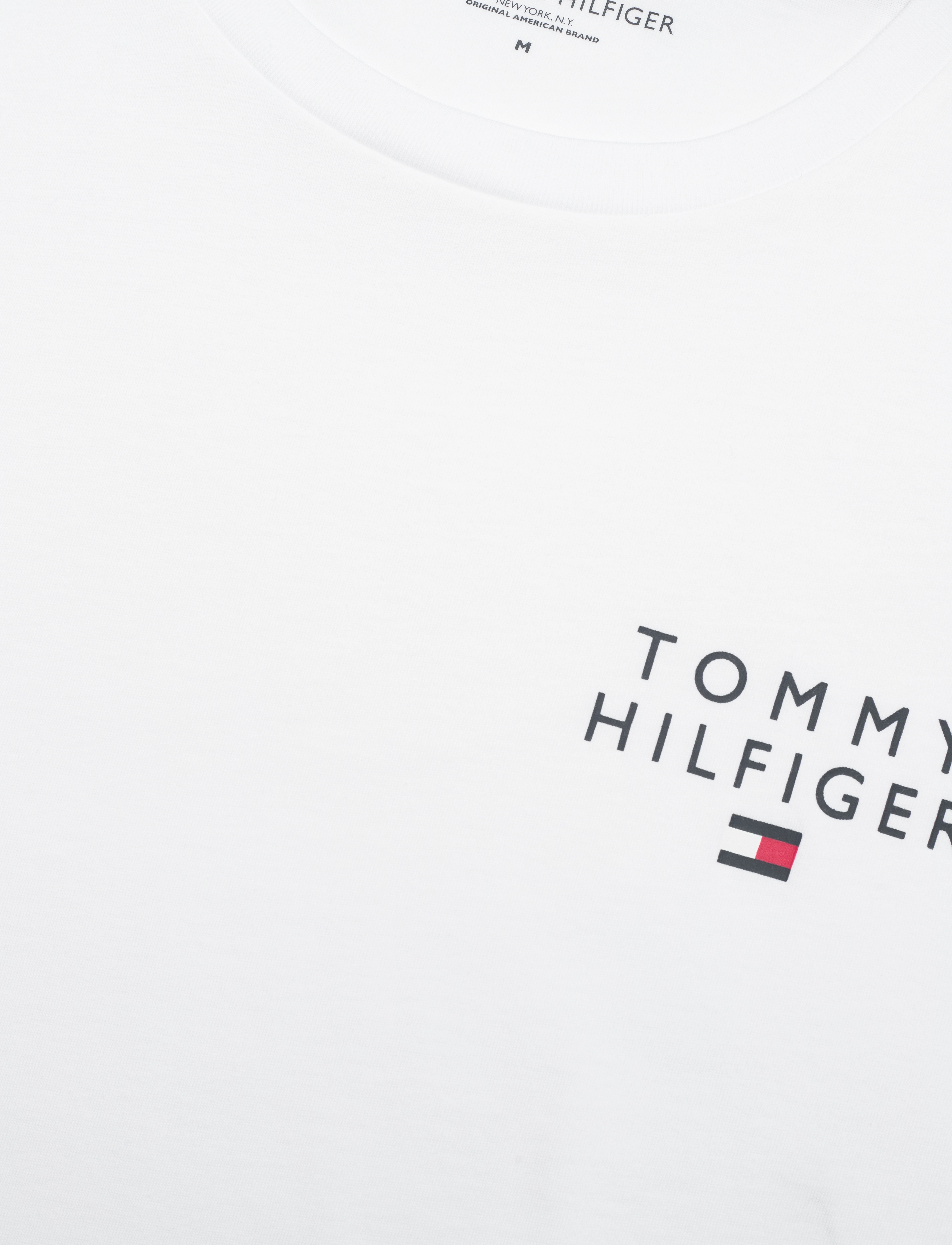 Tommy Hilfiger - CN SS TEE LOGO - kortærmede t-shirts - white - 5