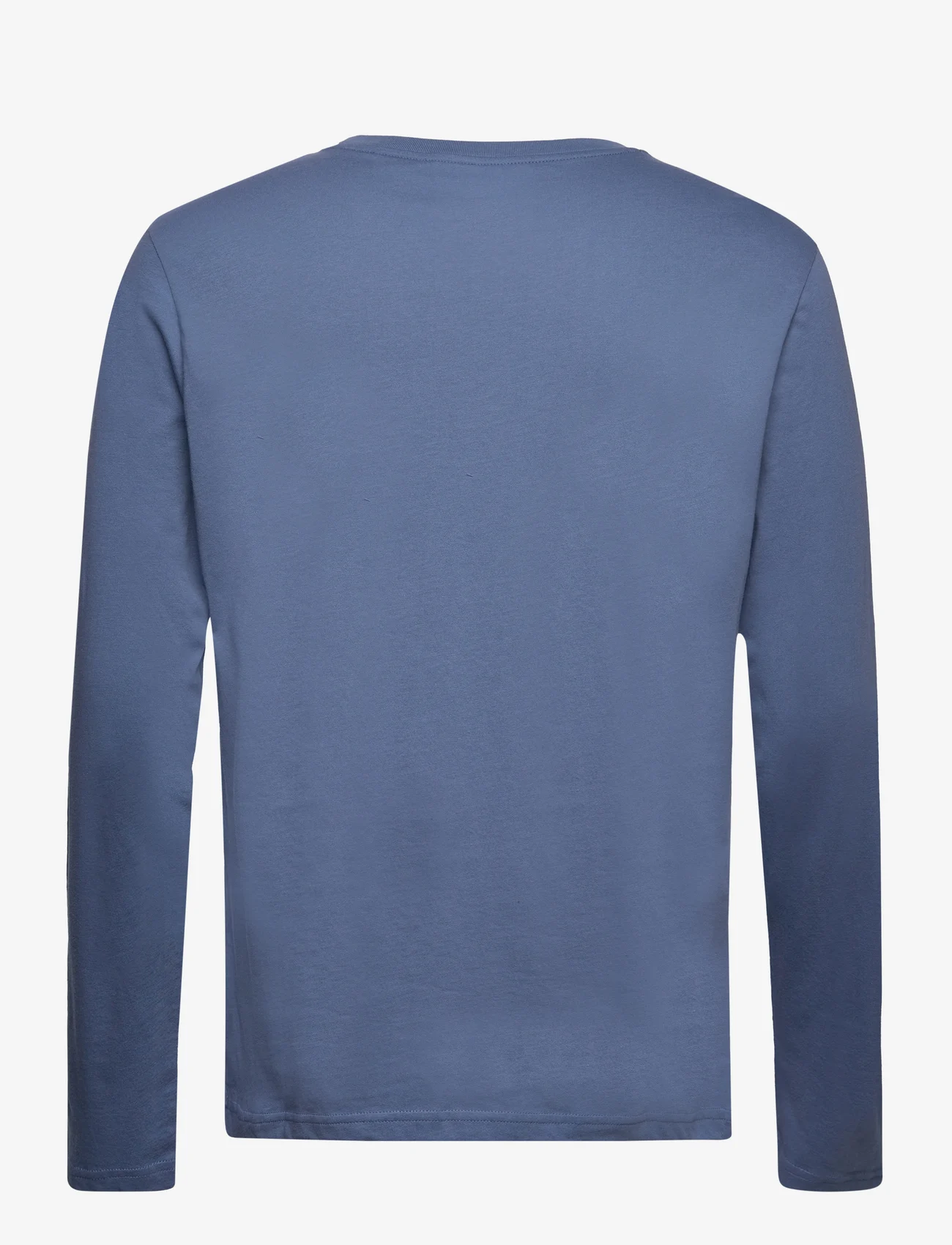 Tommy Hilfiger - LS TEE LOGO - long-sleeved t-shirts - iron blue - 1