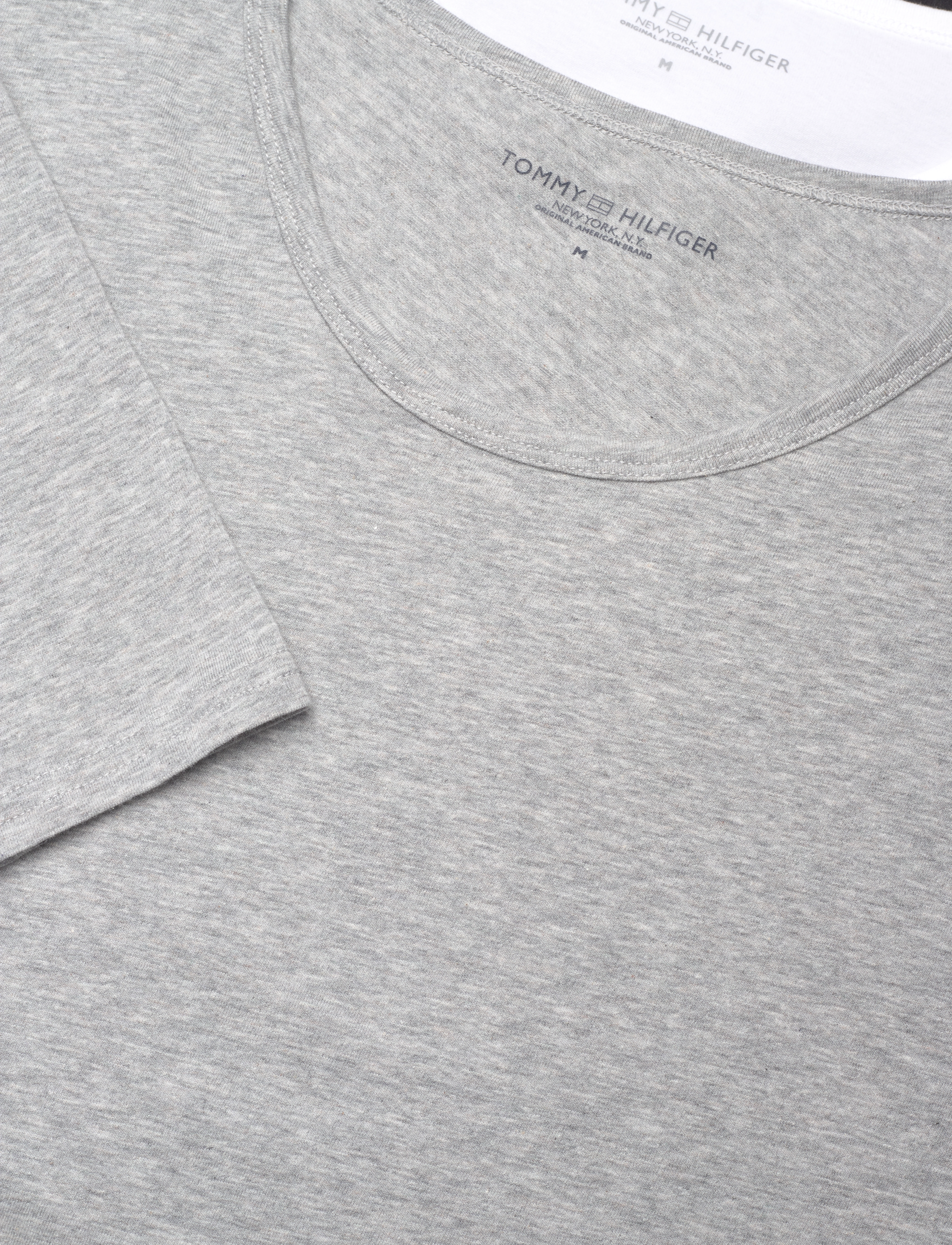 Tommy Hilfiger - 3P LS Tee - pitkähihaiset - black white grey heather - 4