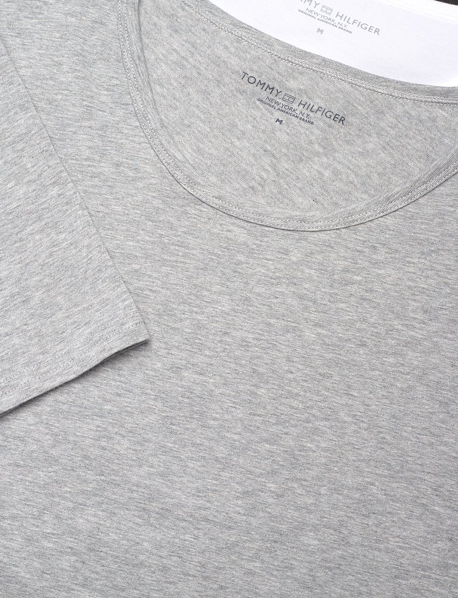 Tommy Hilfiger - 3P LS Tee - pitkähihaiset - black white grey heather - 4