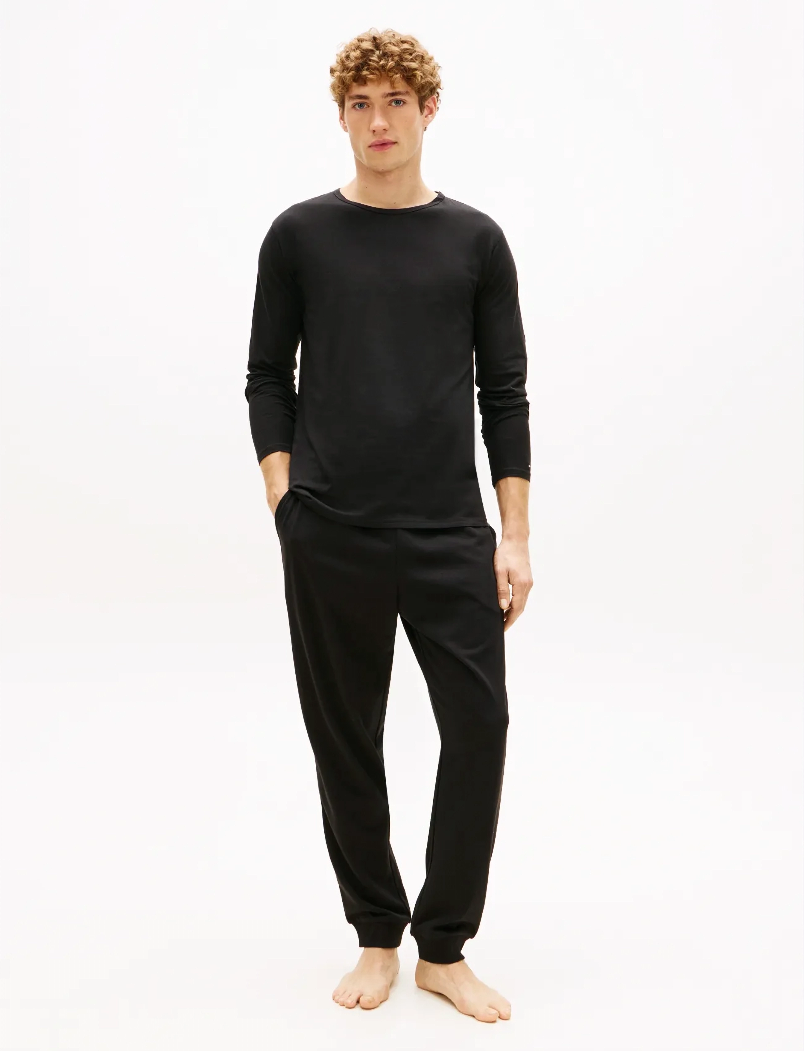 Tommy Hilfiger - 3P LS Tee - long-sleeved t-shirts - black  black  black - 2