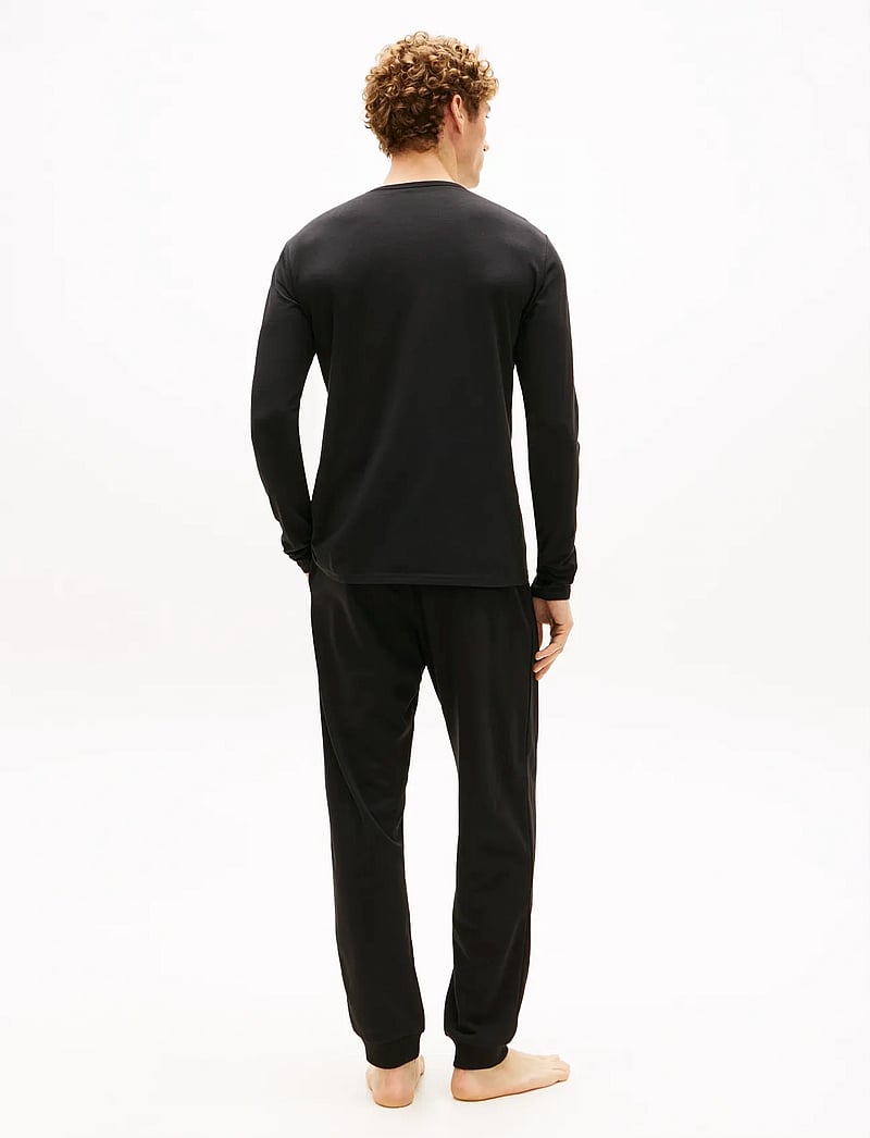 Tommy Hilfiger - 3P LS Tee - långärmade t-shirts - black black black - 4