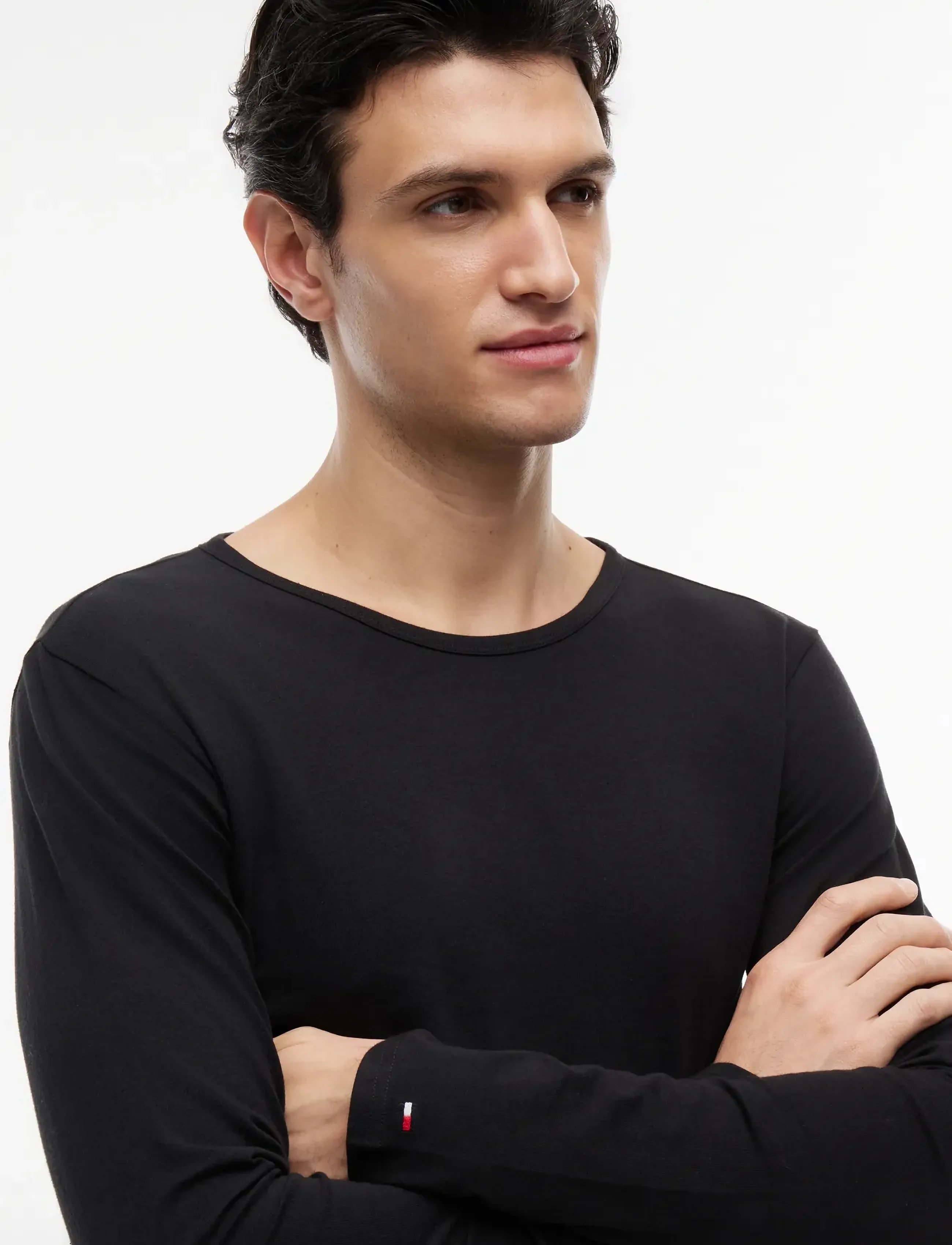 Tommy Hilfiger - 3P LS Tee - long-sleeved t-shirts - black  black  black - 5