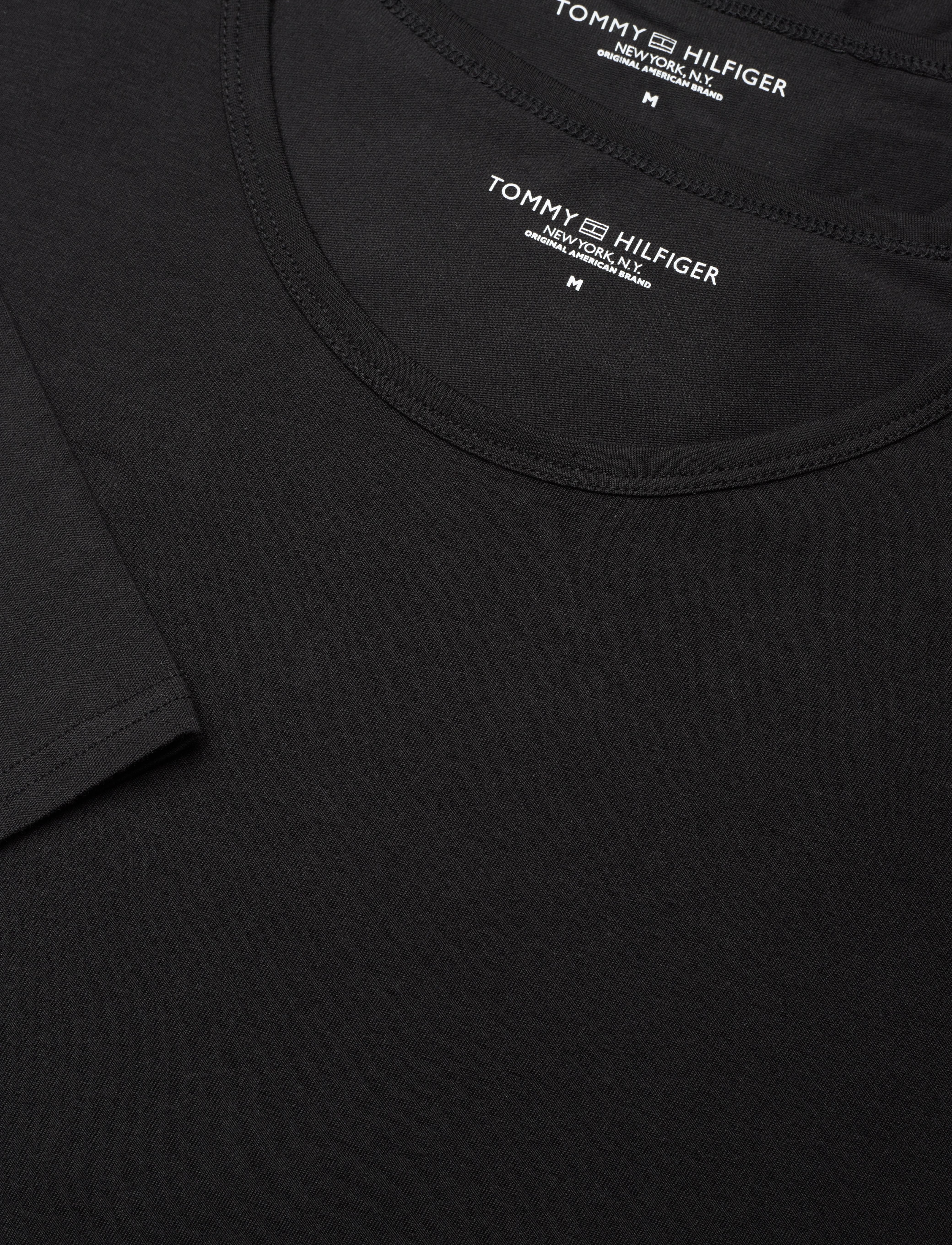 Tommy Hilfiger - 3P LS Tee - t-shirts - black  black  black - 5