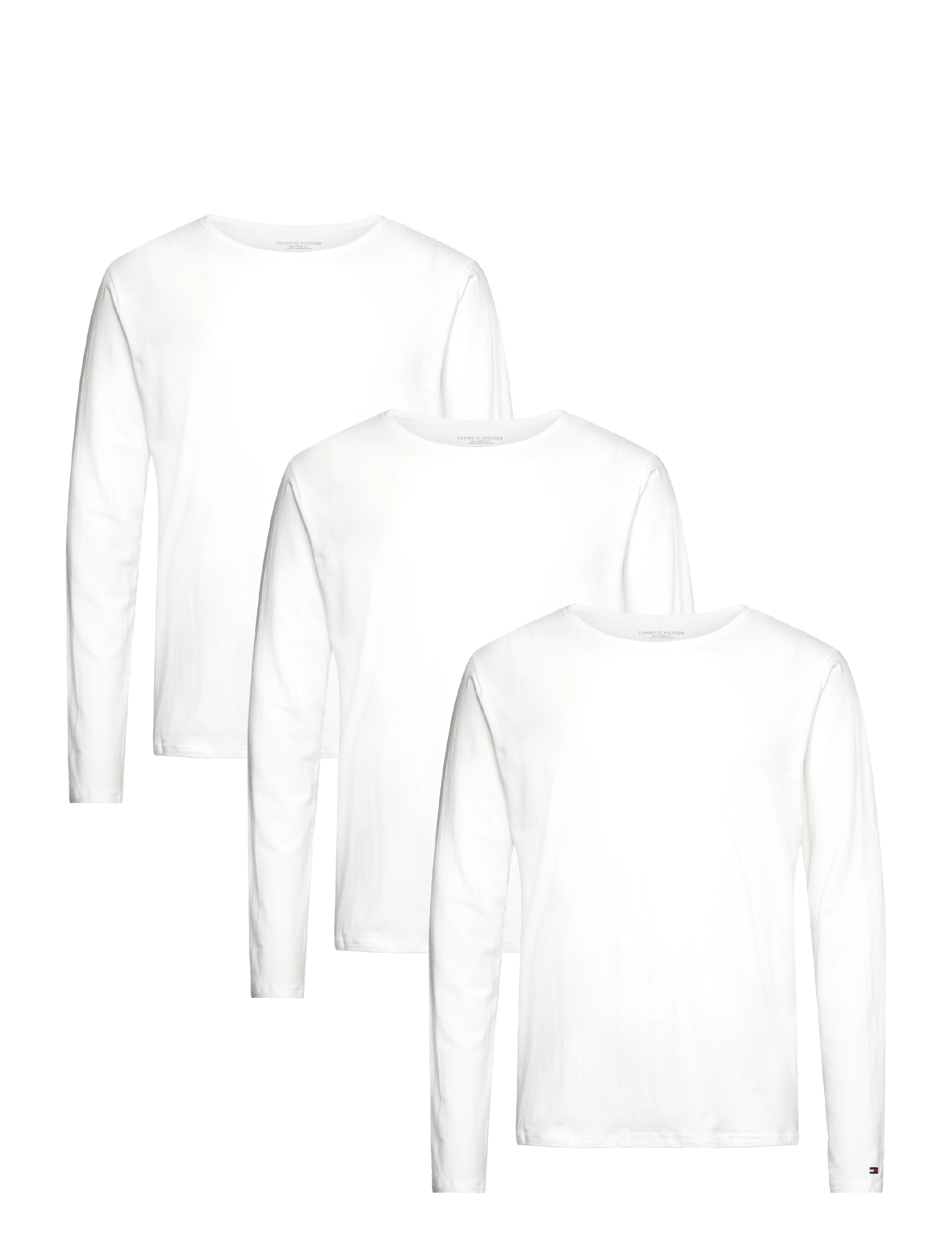 Tommy Hilfiger 3P LS Tee - Tommy Hilfiger - WHITE WHITE WHITE / white