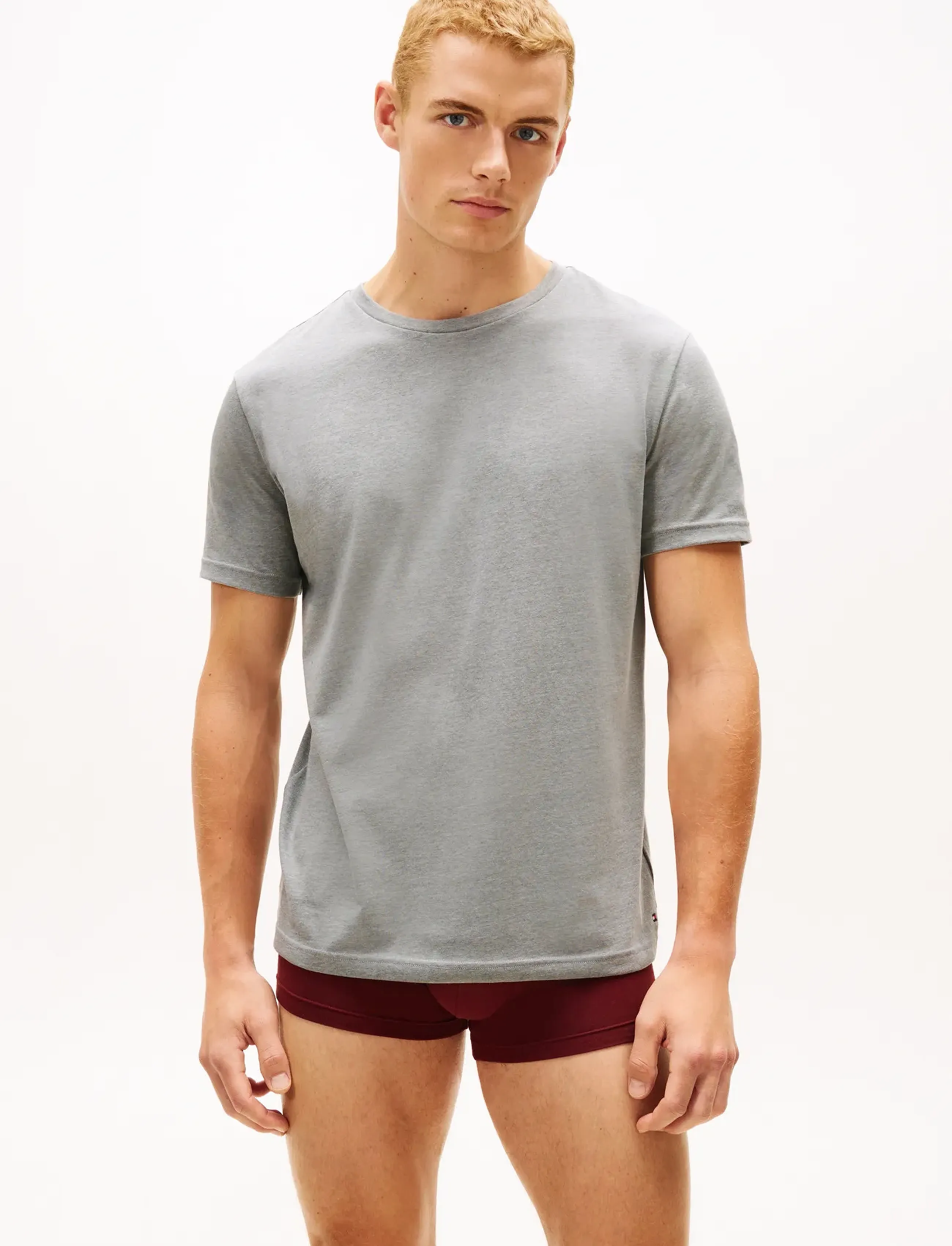Tommy Hilfiger - 3P TRUNK & 2P TEE SET - pyjamasets - or grn/md gry/ds sk/dp rg/or grn - 3