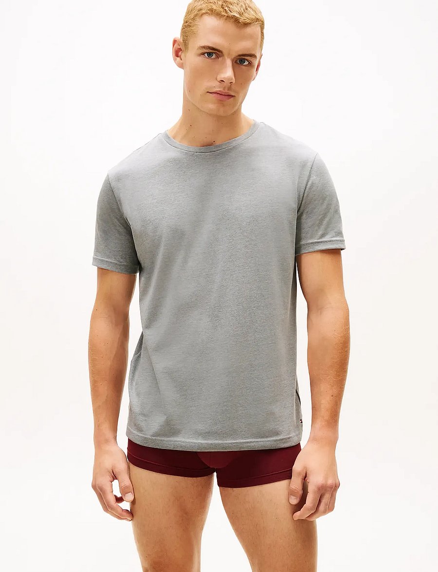 Tommy Hilfiger - 3P TRUNK & 2P TEE SET - pyjama sets - or grn/md gry/ds sk/dp rg/or grn - 3