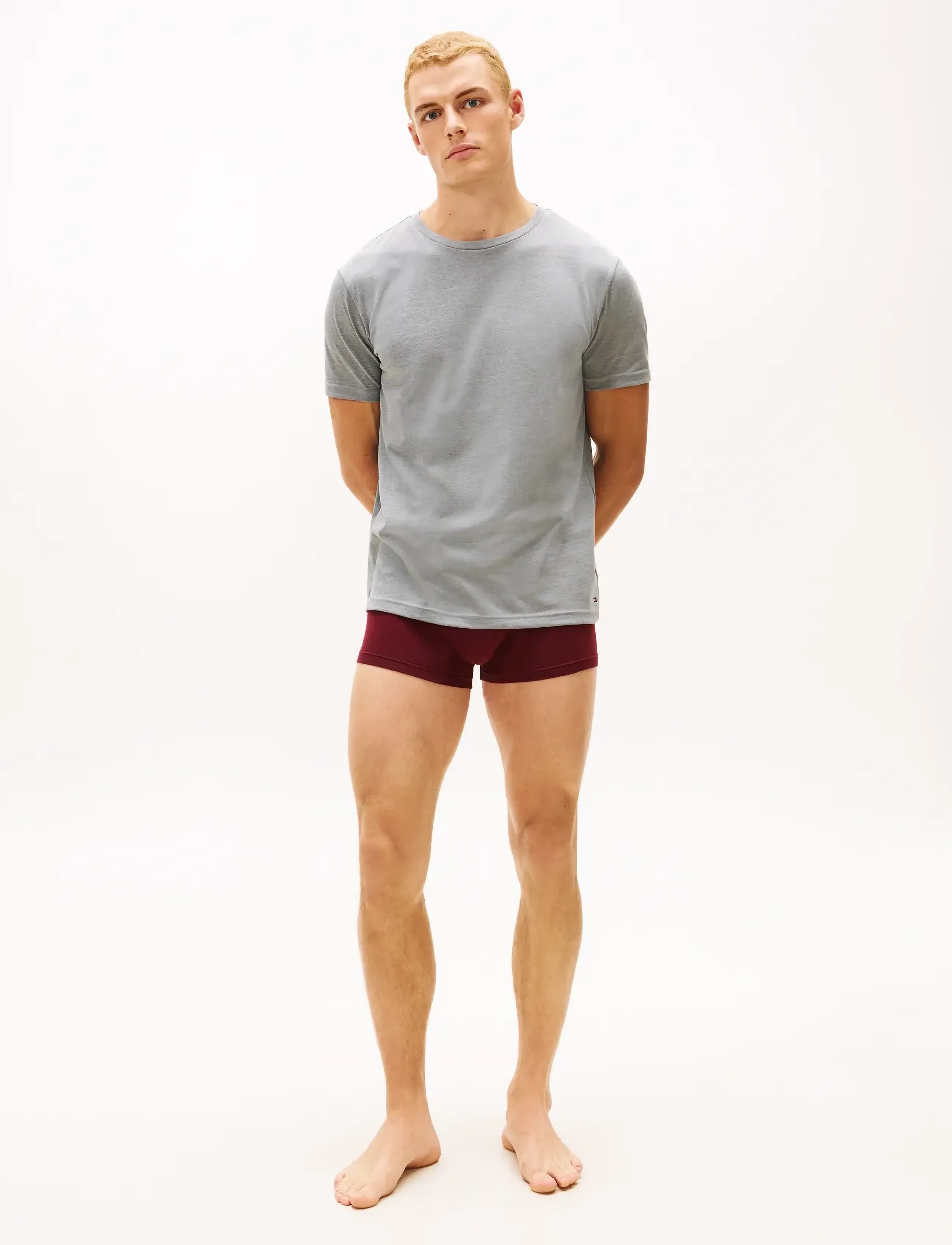 Tommy Hilfiger - 3P TRUNK & 2P TEE SET - pyjamasets - or grn/md gry/ds sk/dp rg/or grn - 4