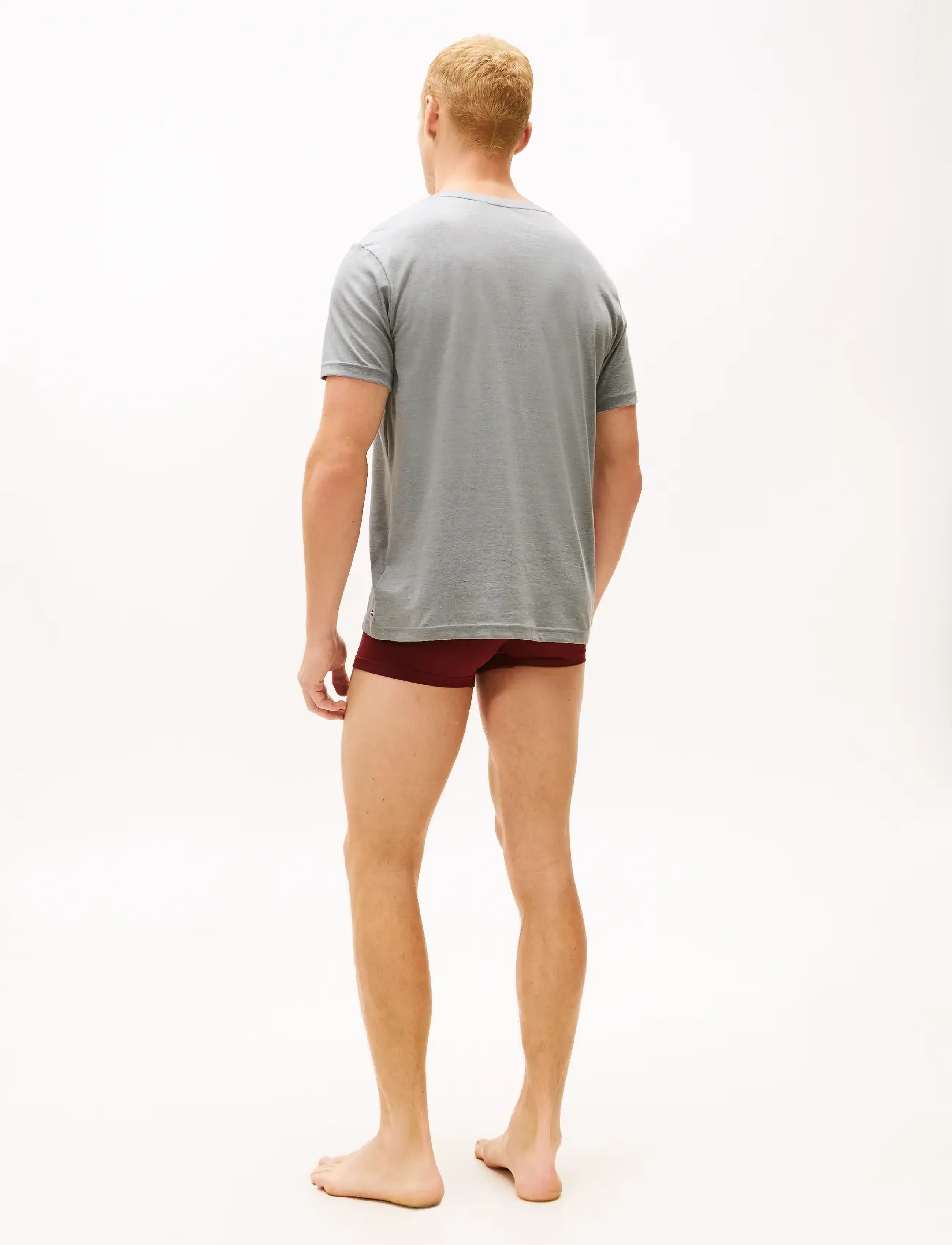 Tommy Hilfiger - 3P TRUNK & 2P TEE SET - pyjamasets - or grn/md gry/ds sk/dp rg/or grn - 5