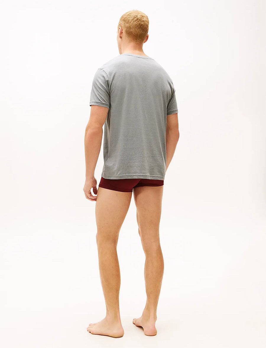 Tommy Hilfiger - 3P TRUNK & 2P TEE SET - pyjama sets - or grn/md gry/ds sk/dp rg/or grn - 5