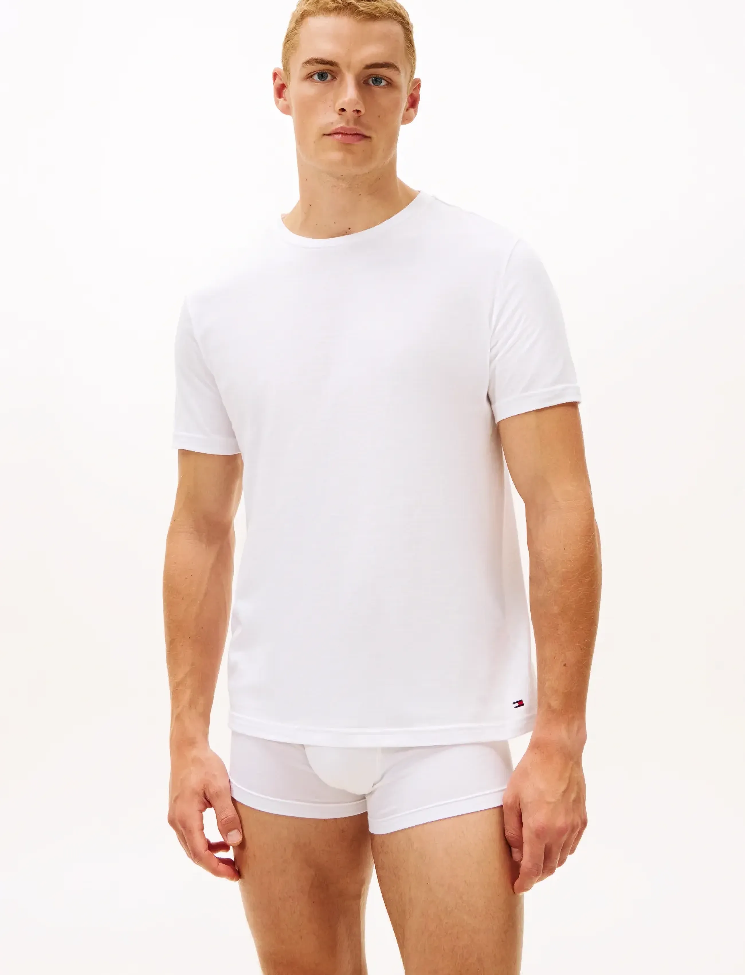 Tommy Hilfiger - 3P TRUNK & 2P TEE SET - pyjamasets - white/desert sky - 4