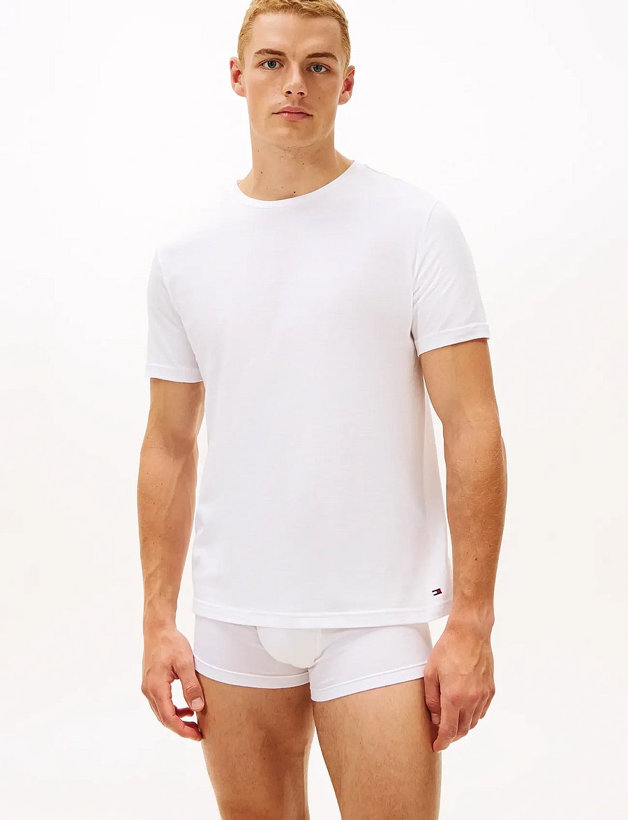 Tommy Hilfiger - 3P TRUNK & 2P TEE SET - pidžaamakomplektid - white/desert sky - 4