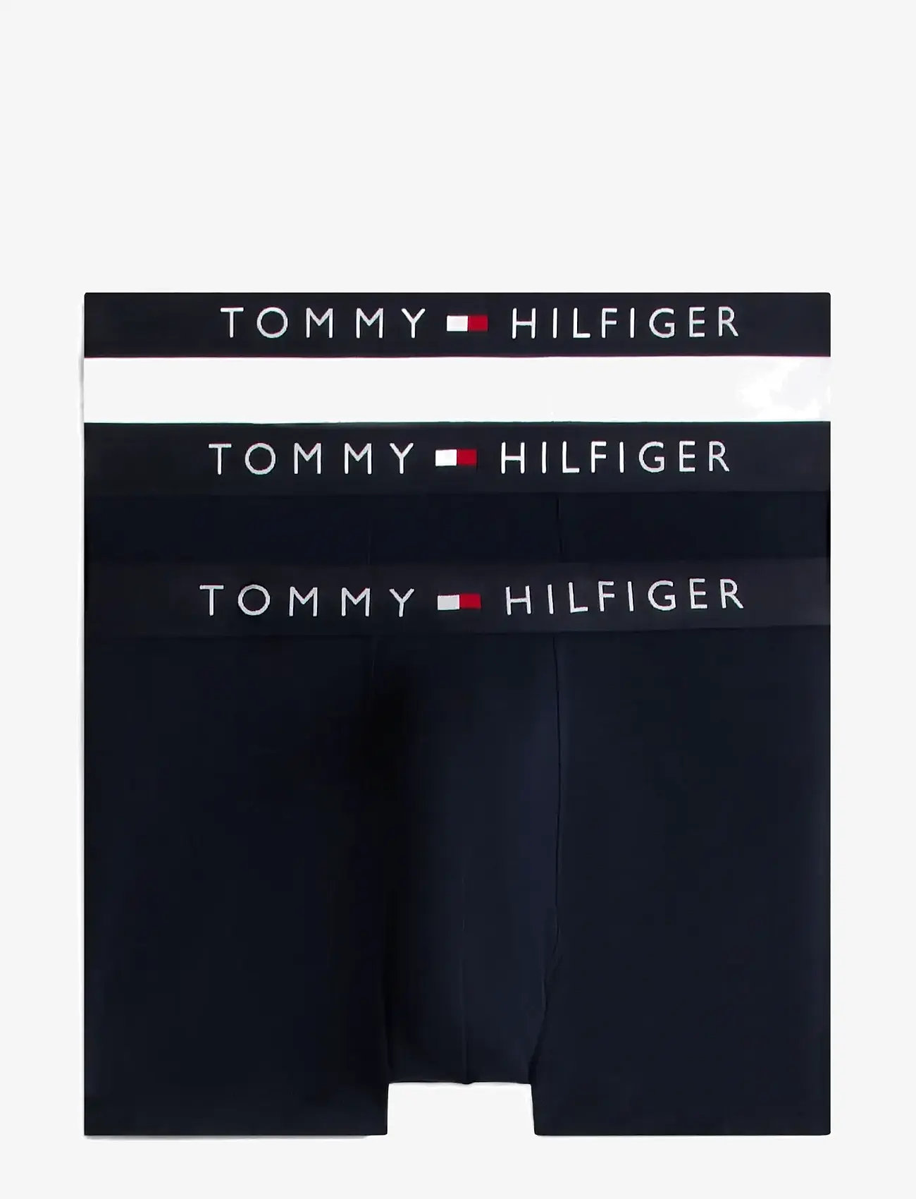 Tommy Hilfiger - 3P TRUNK & 2P TEE SET - nattøj sæt - white/desert sky - 2