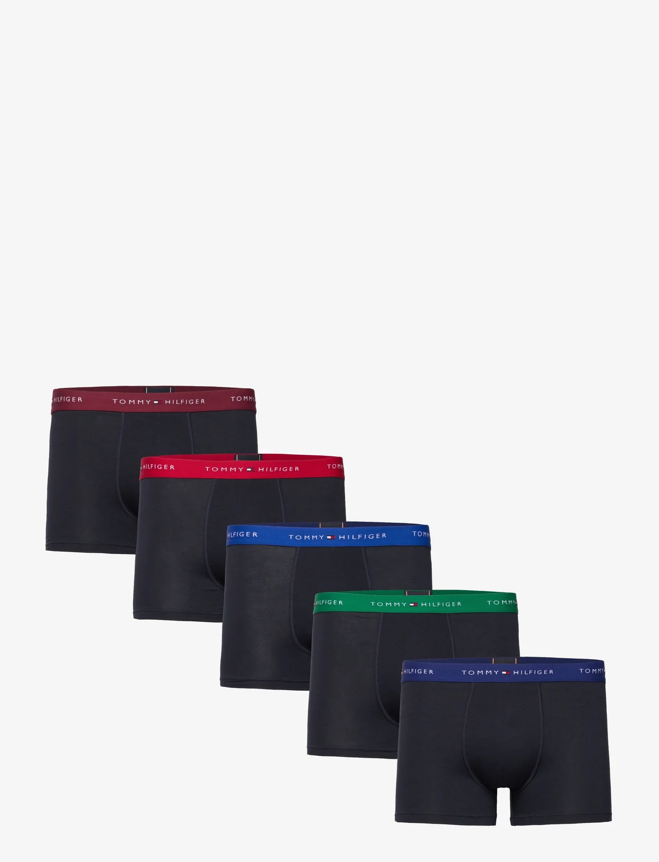 Tommy Hilfiger - 5P TRUNK WB - boxerkalsonger - t lapis/n green/u blue/rouge/p red - 0