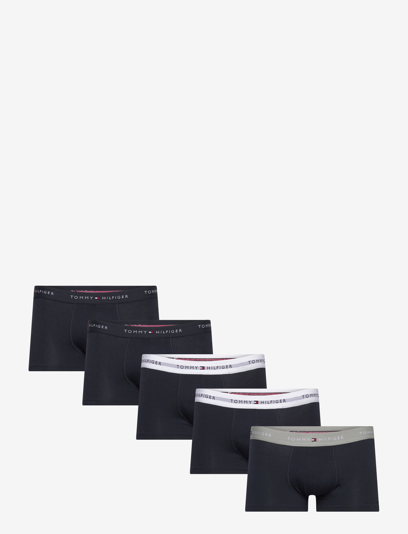 Tommy Hilfiger - 5P TRUNK WB - multipack underbukser - des sky antique silver white - 0