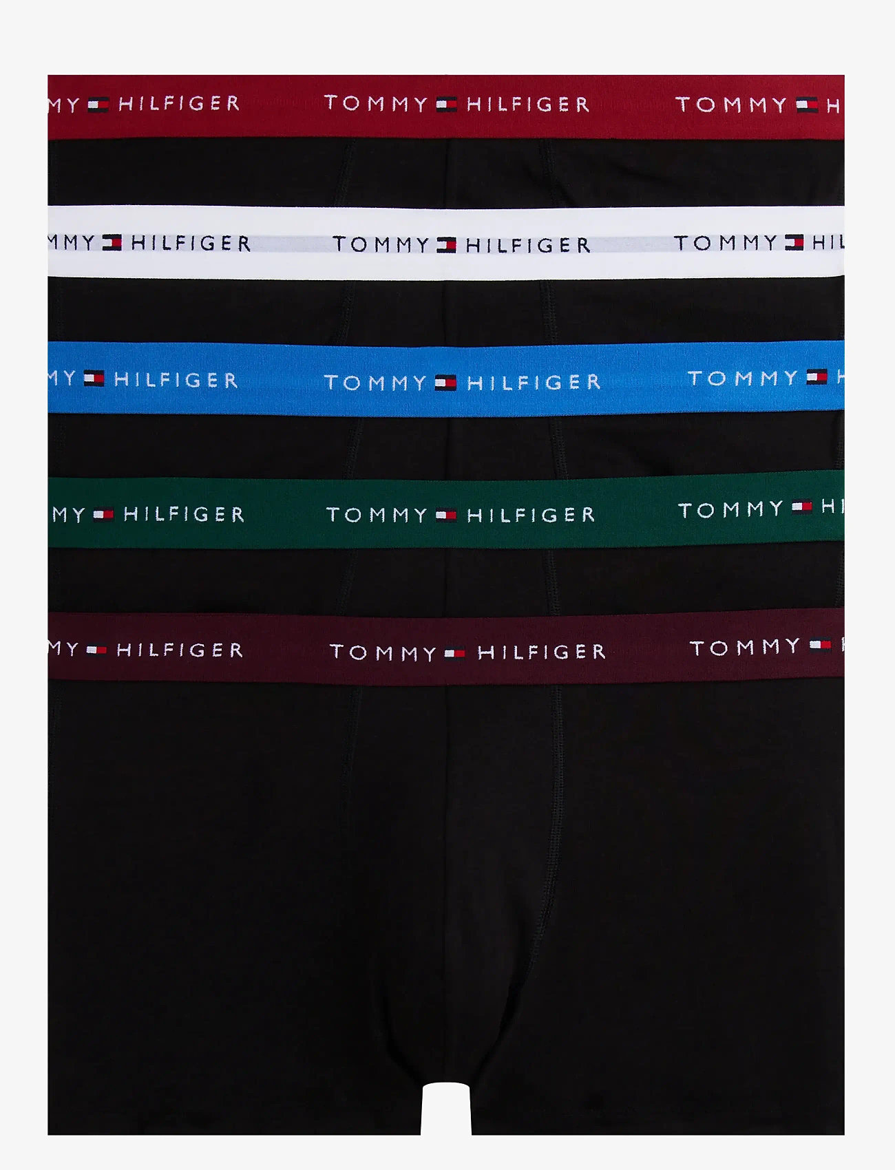 Tommy Hilfiger - 5P TRUNK WB - unterhosen im multipack - b com/dp br/rg rd/w/orn gr - 1