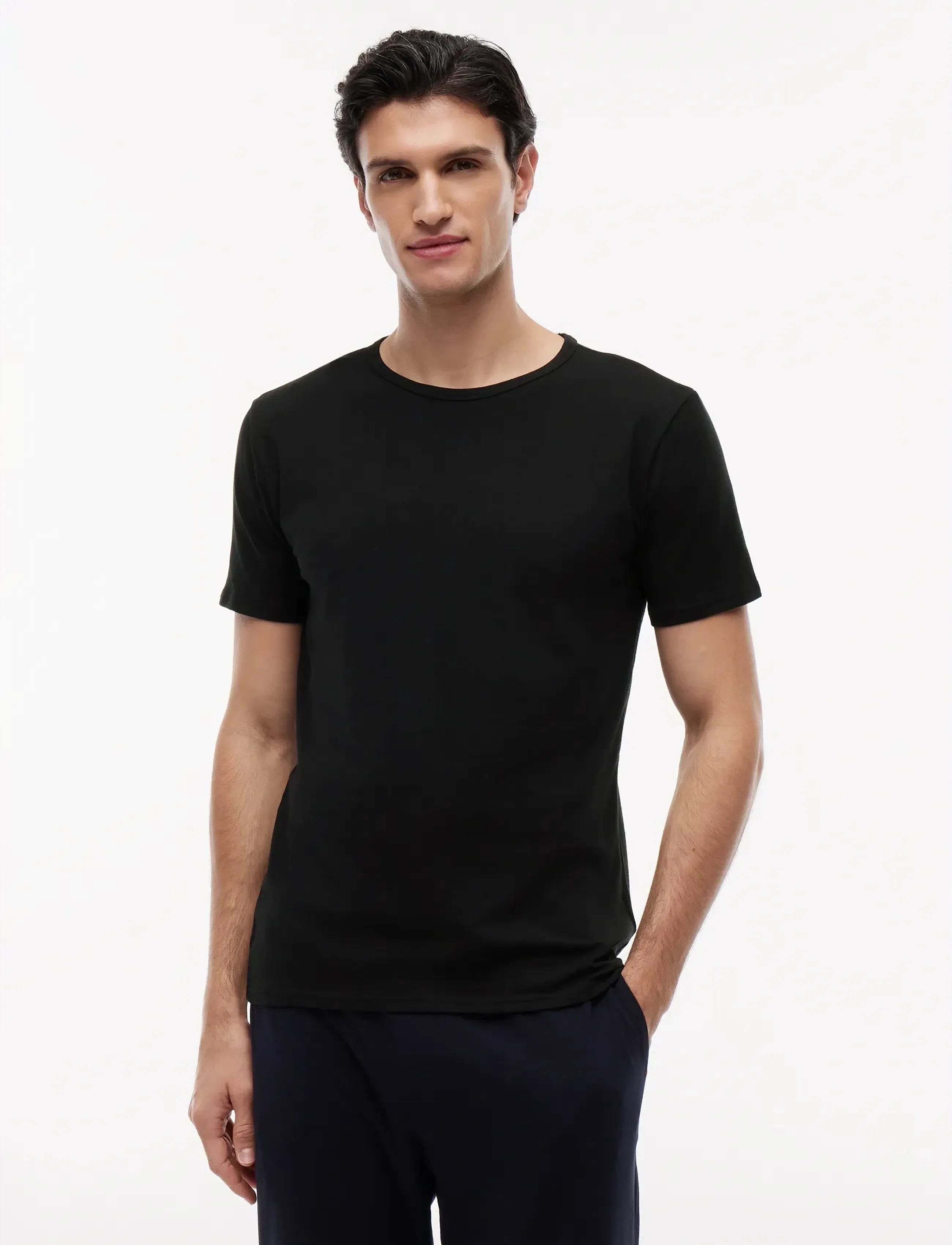 Tommy Hilfiger - STRETCH CN TEE SS 3PACK - multipack t-shirts - black white grey heather - 2