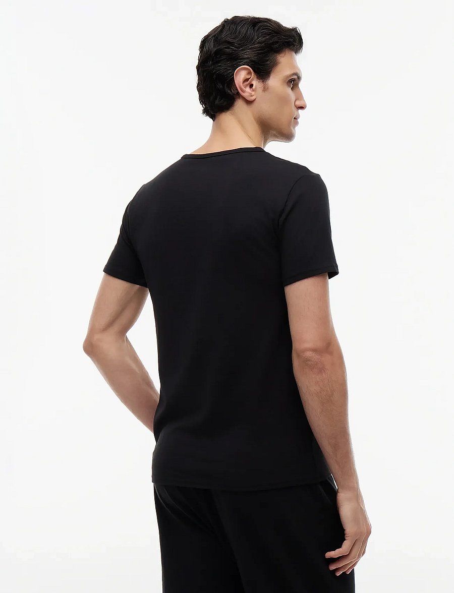 Tommy Hilfiger - STRETCH CN TEE SS 3PACK - multipack t-shirts - black black black - 2