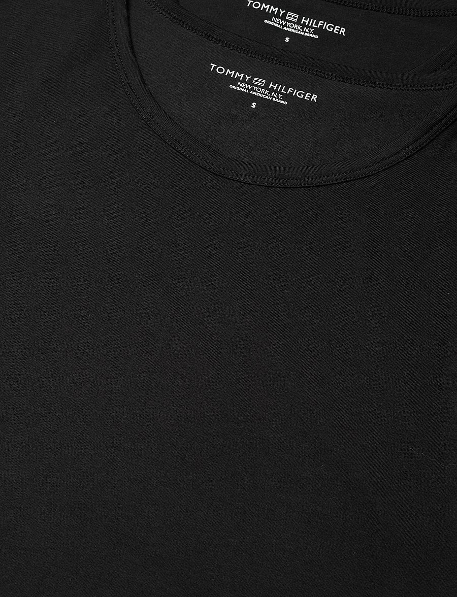 Tommy Hilfiger - STRETCH CN TEE SS 3PACK - multipack t-shirts - black black black - 4