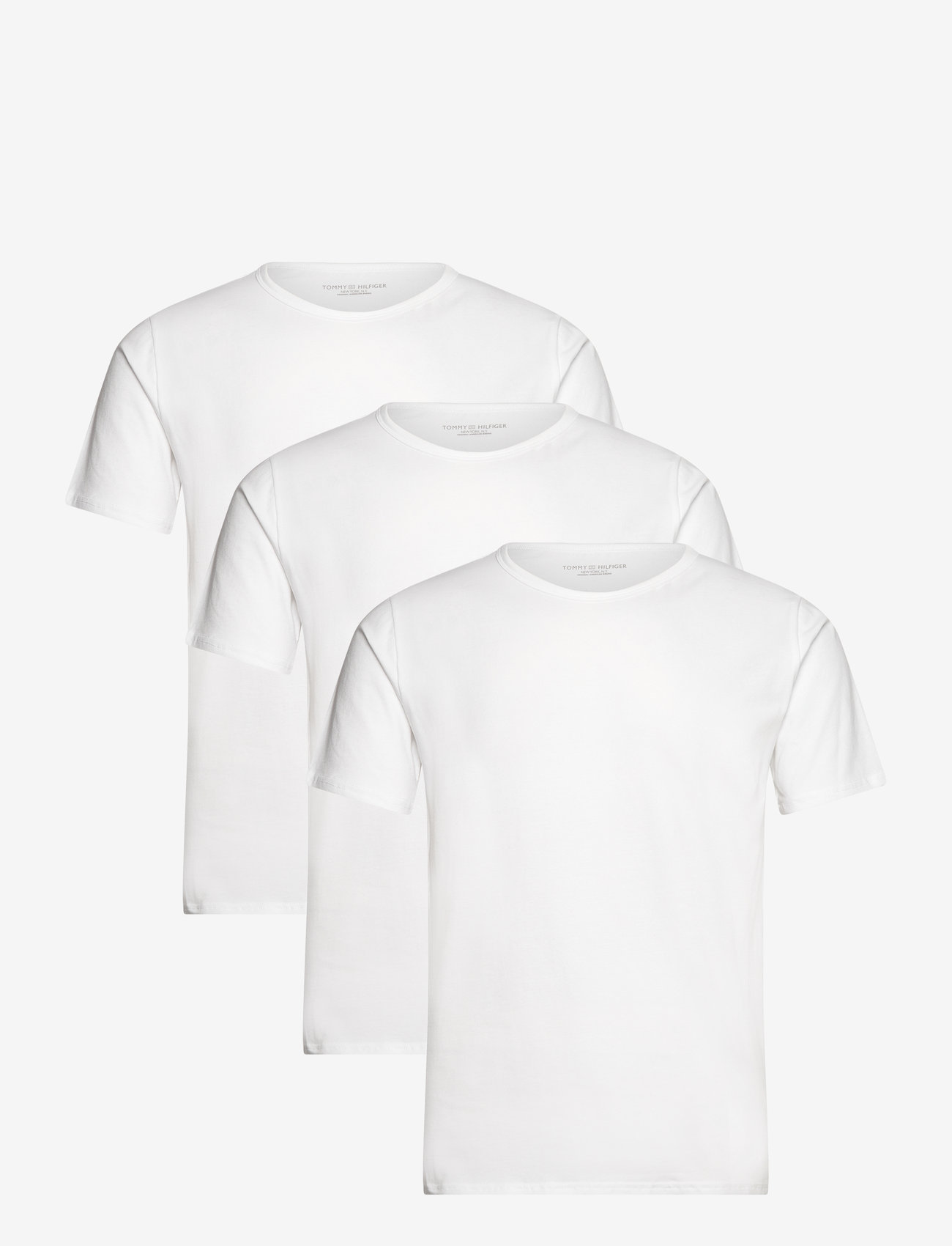 Tommy Hilfiger - STRETCH CN TEE SS 3PACK - t-shirts im multipack - white white white - 1